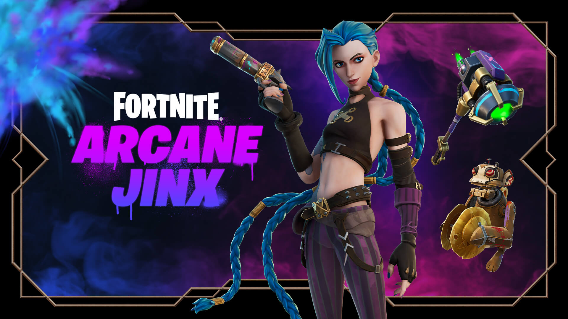 1920x1080 Arcane Jinx Fortnite wallpaper, Desktop