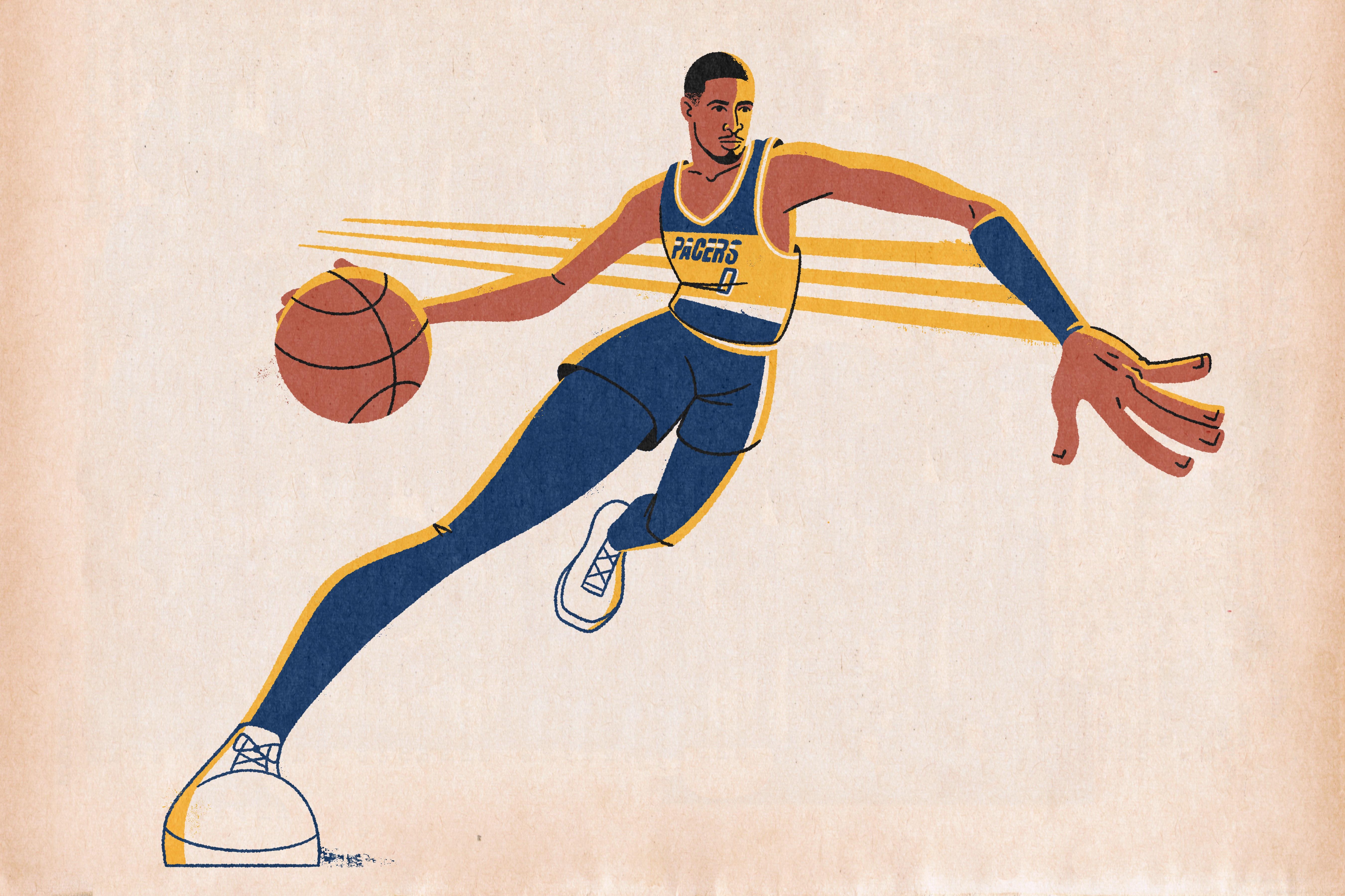 5400x3600 Tyrese Haliburton illustration, Desktop