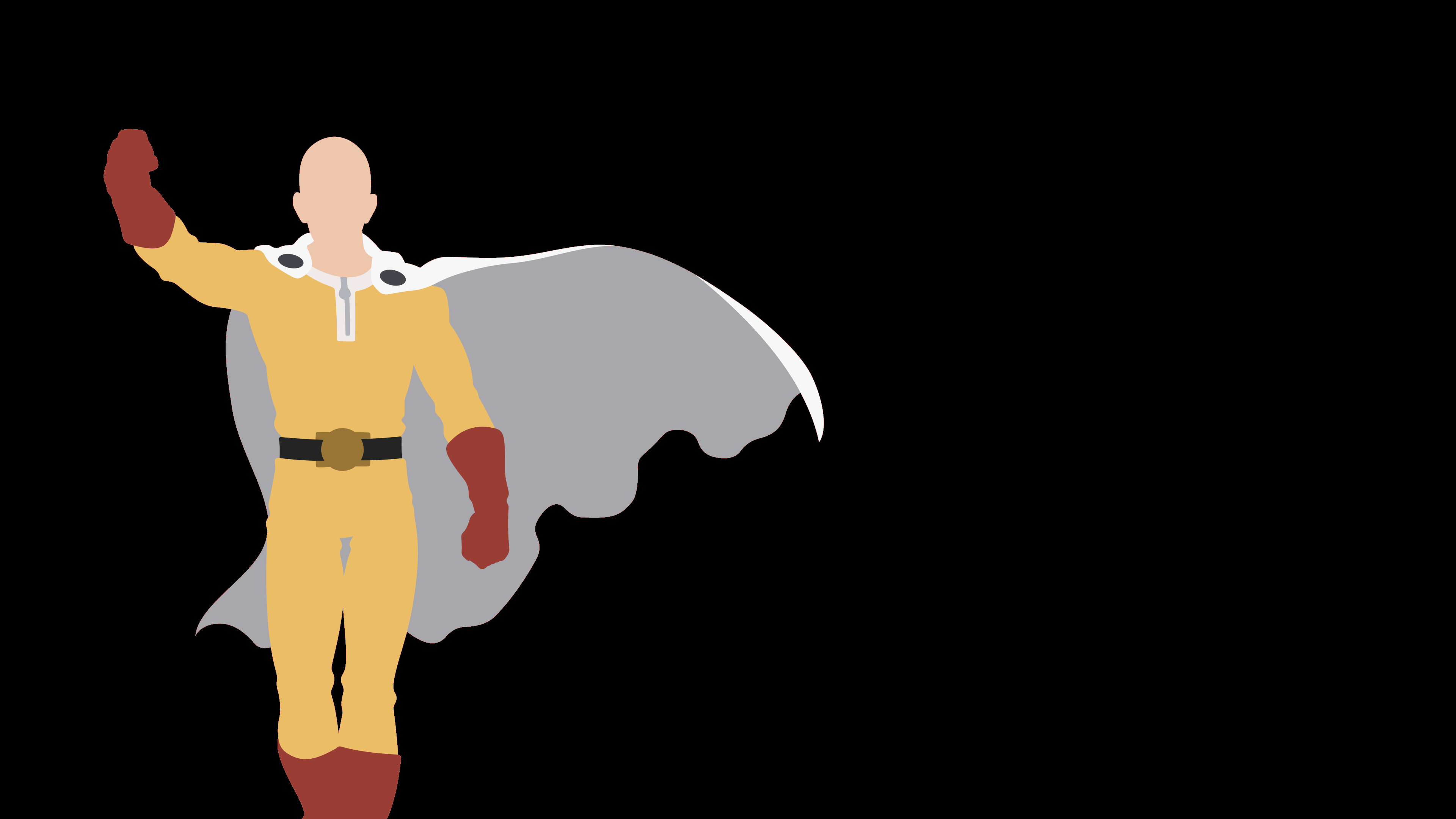 3840x2160 Minimalism, #anime, #saitama, #one Punch Man, Wallpaper Punch Man Laptop Wallpaper & Background Download, Desktop