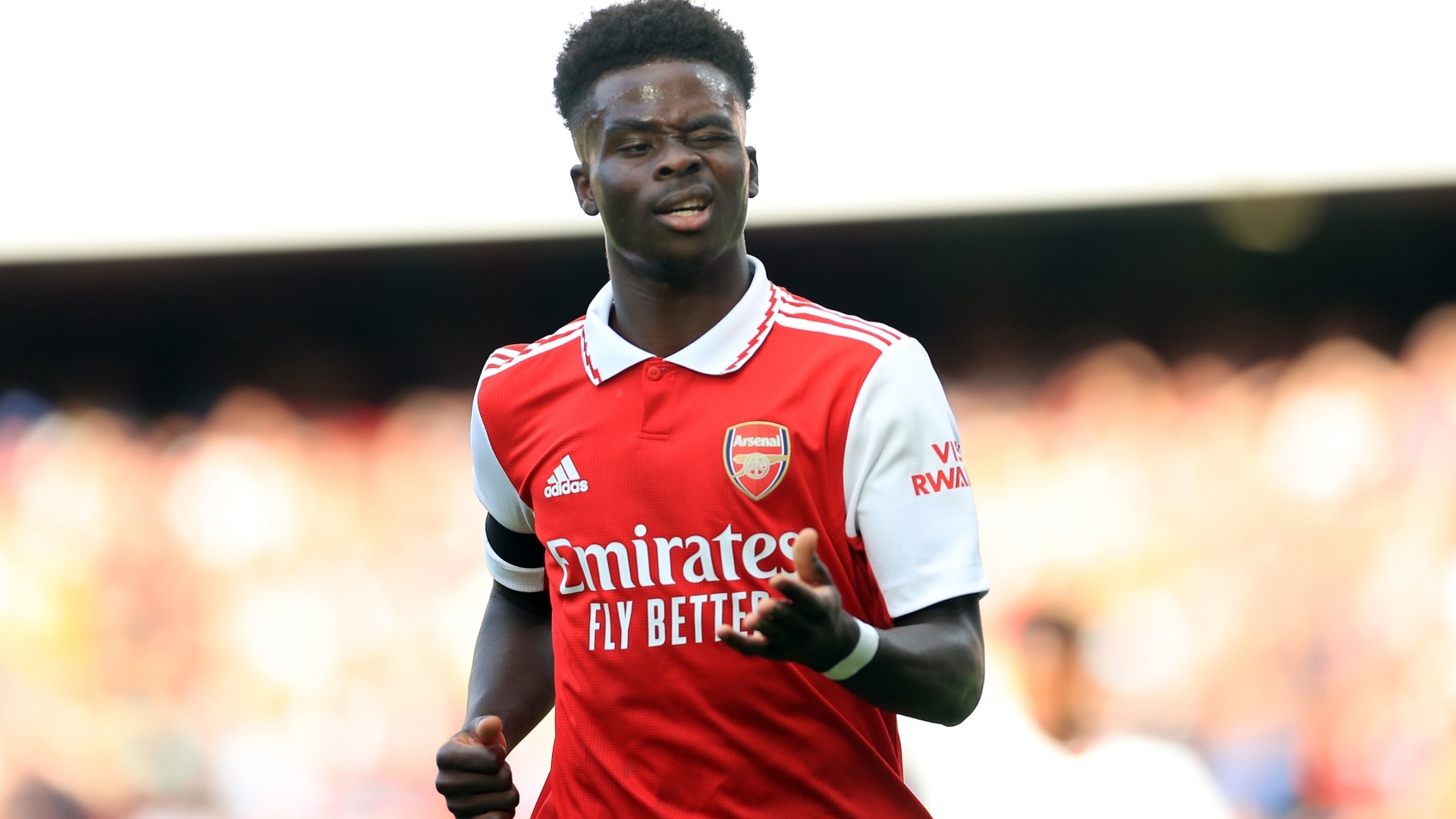 1920x1080 Bukayo Saka drops huge hint he WILL sign Arsenal deal despite £100m transfer interest from Man Utd, City and Liverpool, Desktop