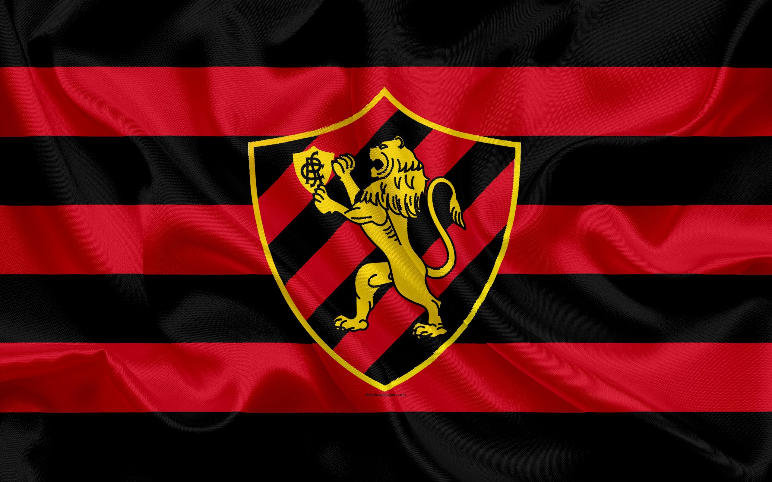 2560x1600 Download wallpaper Sport Recife FC, Brazilian football club, emblem, logo, Brazilian Serie A, football, Recife, Pernambuco, Brazil, silk flag for desktop with resolution. High Quality HD picture wallpaper, Desktop