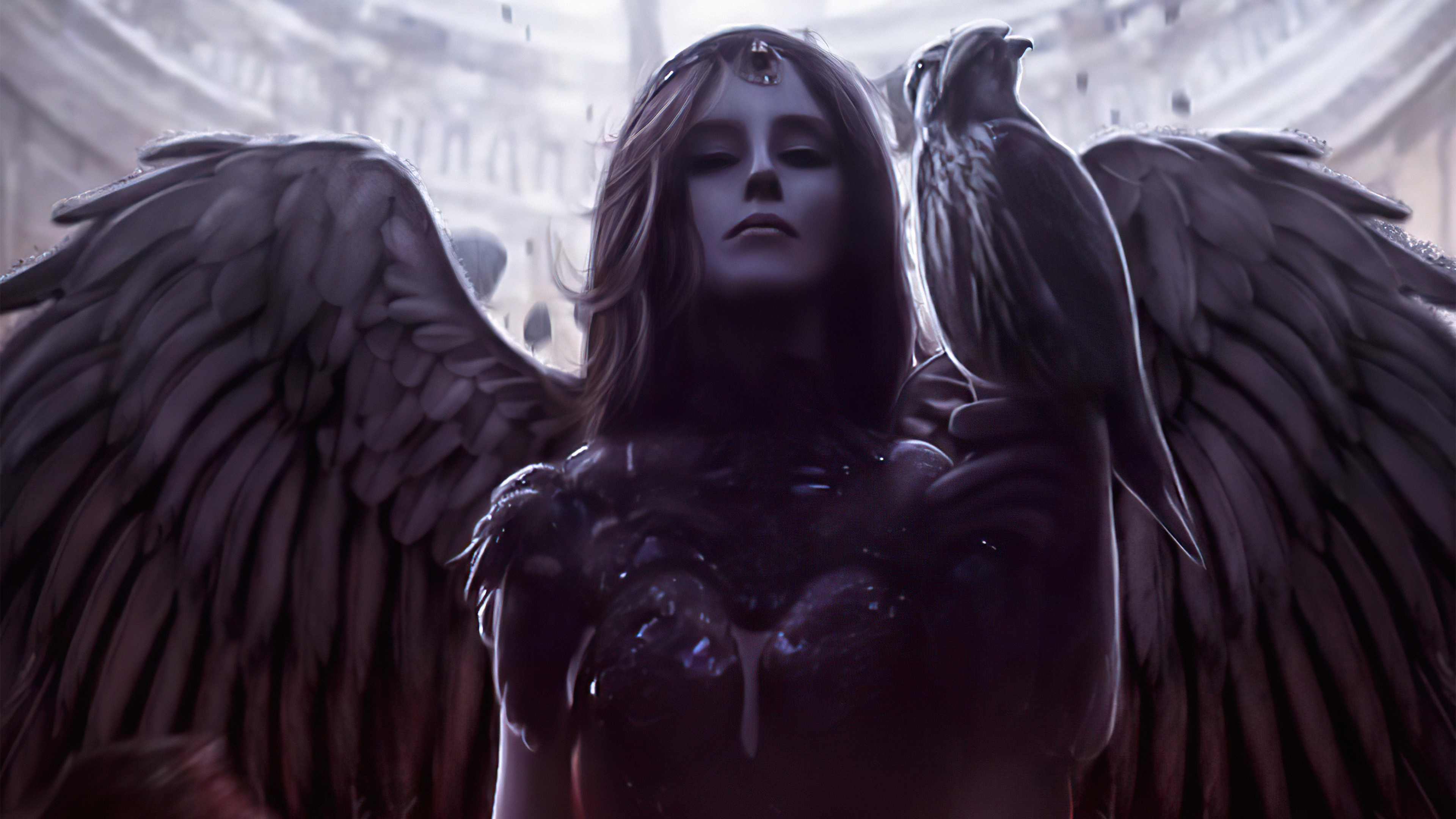 3840x2160 Raven Queen Girl 4k, HD Artist, 4k Wallpaper, Image, Background, Photo and Picture, Desktop