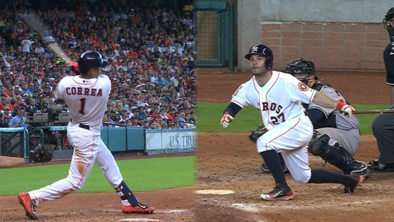 1280x720 Carlos Correa, Jose Altuve feed off each other, Desktop