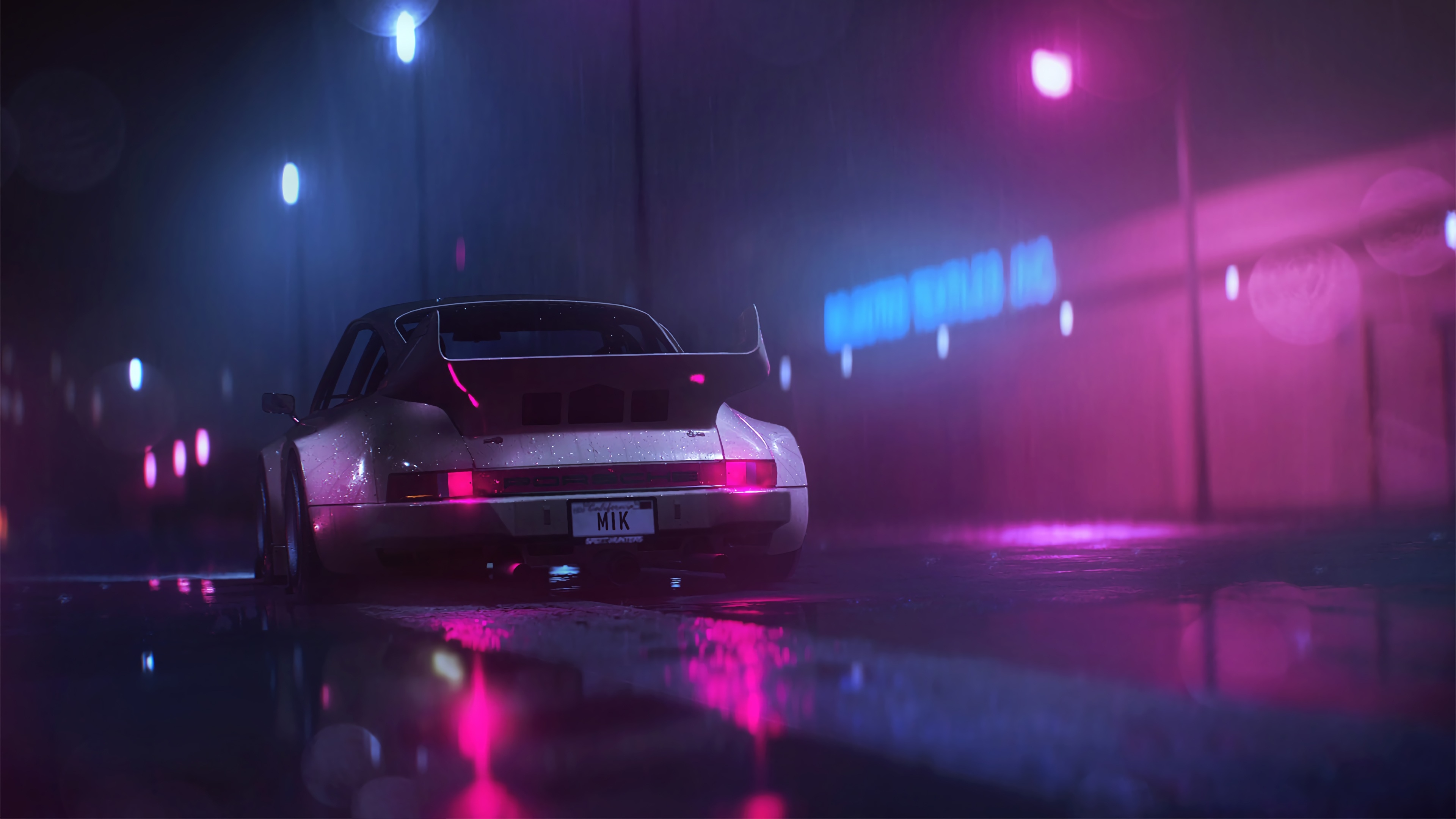 3840x2160 Wallpaper 4k Porsche 911 Carrera RSR Neonwave 4k Wallpaper, Desktop