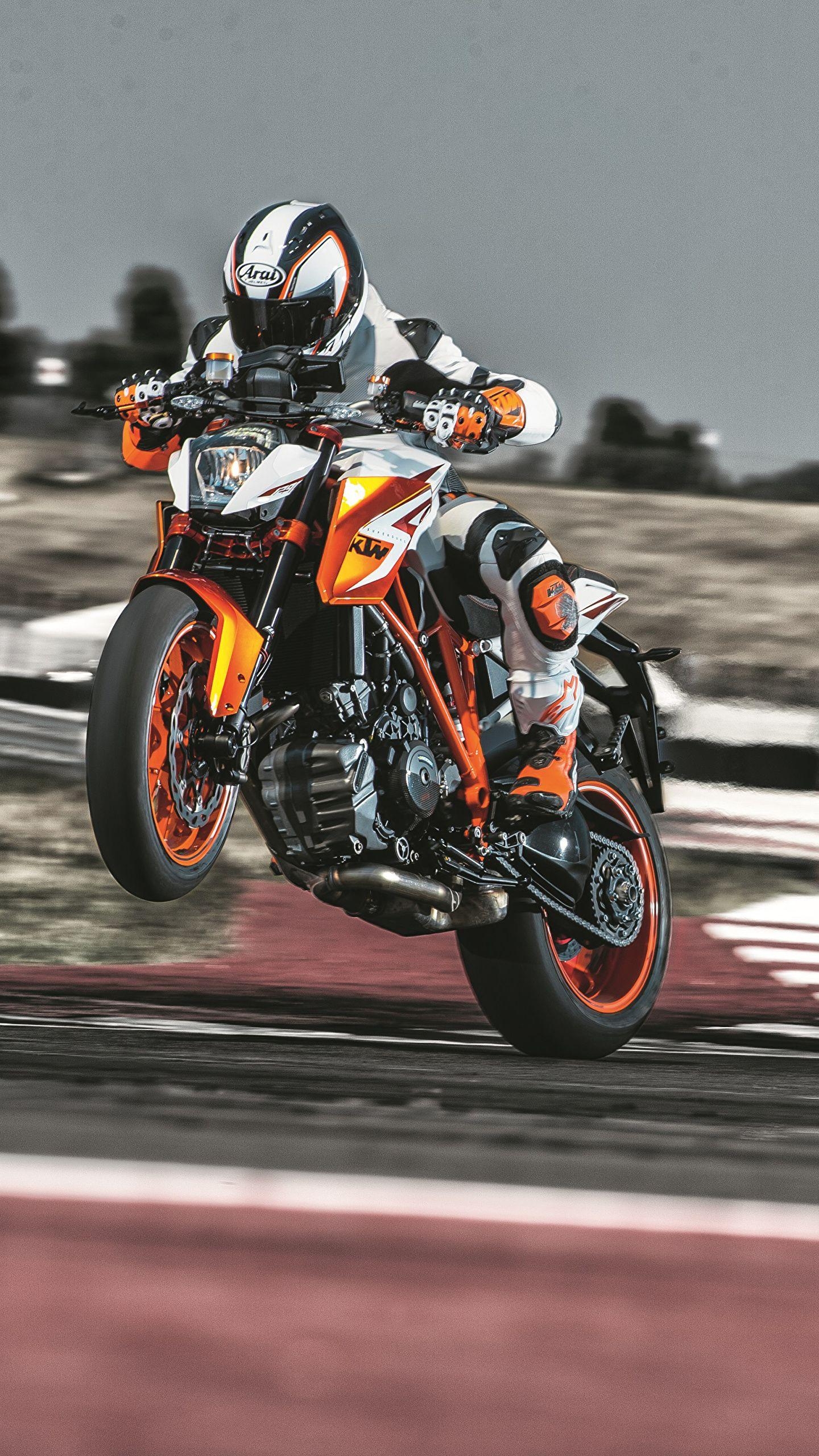 1440x2560 Wallpaper KTM Motorcycles Helmet 2016 1290 Super Duke R, Phone