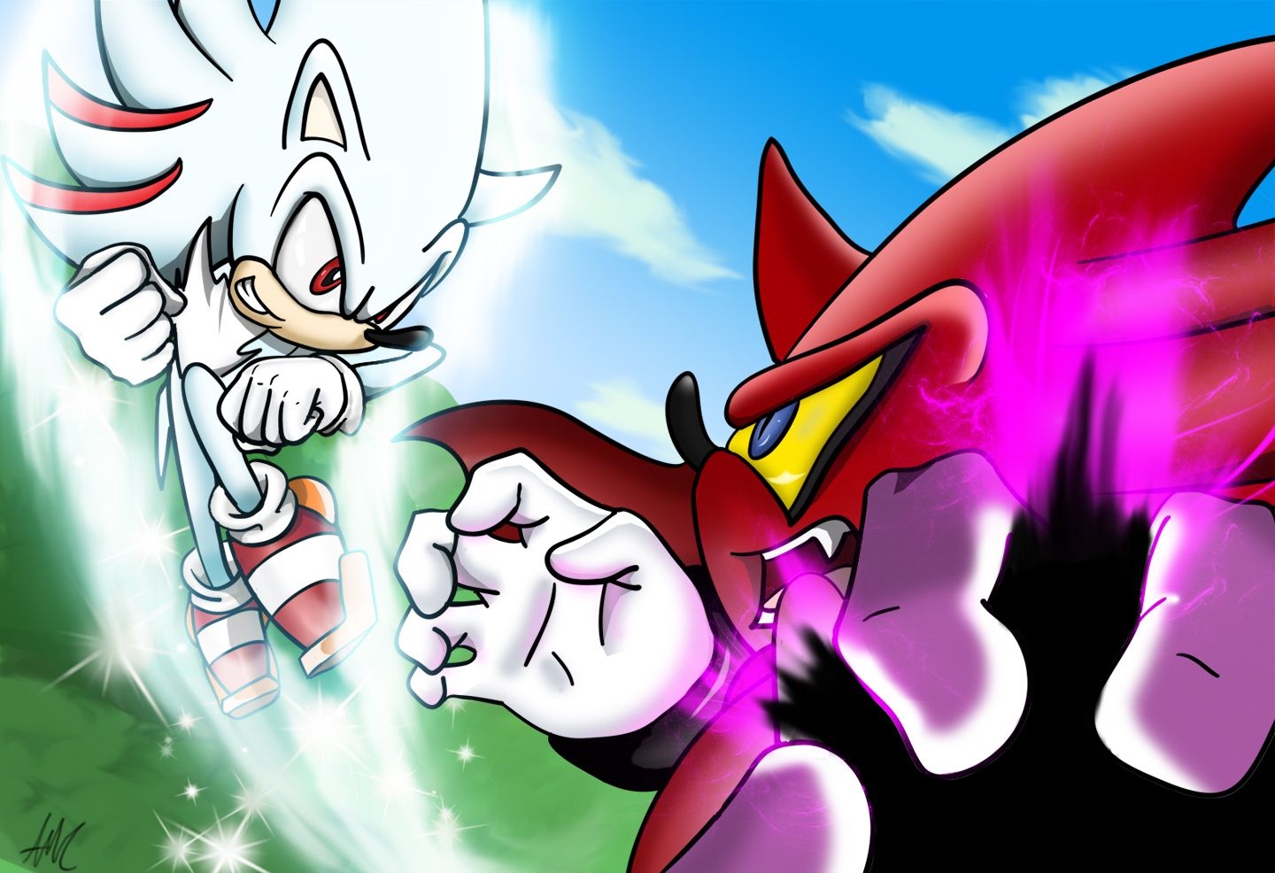 1440x990 Hyper Shadic Vs Perfect Nazo By Chakra X On Newgrounds, Desktop