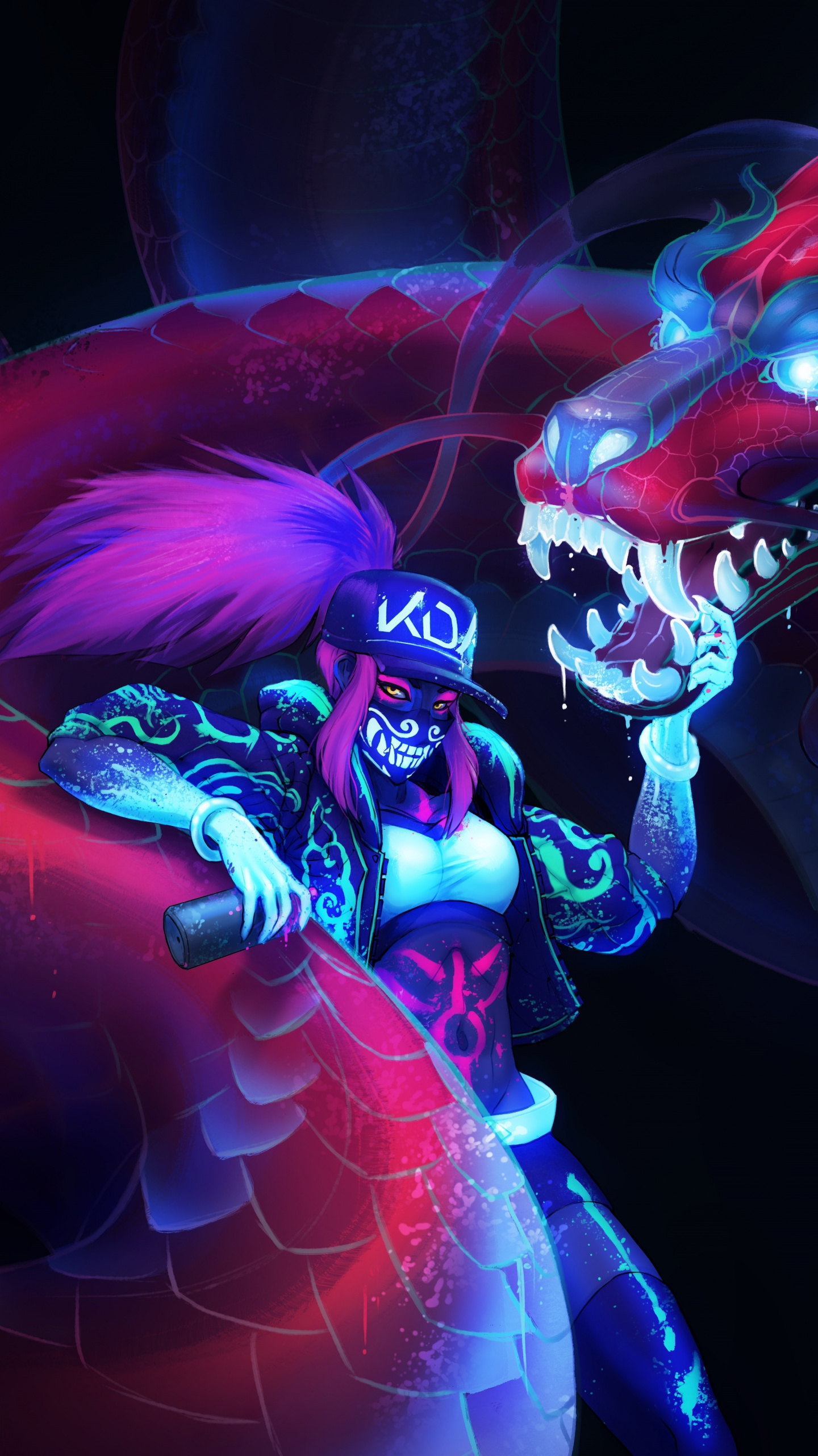 1440x2560 Download  wallpaper akali, league of legends, Phone