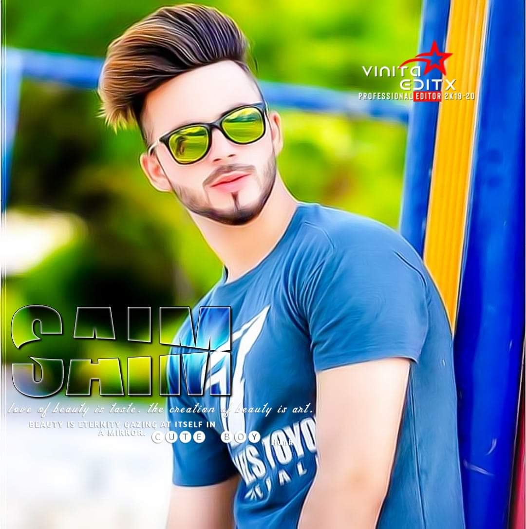 1080x1090 Saim Name Dp Of Boy In Blue T Shirt, Phone