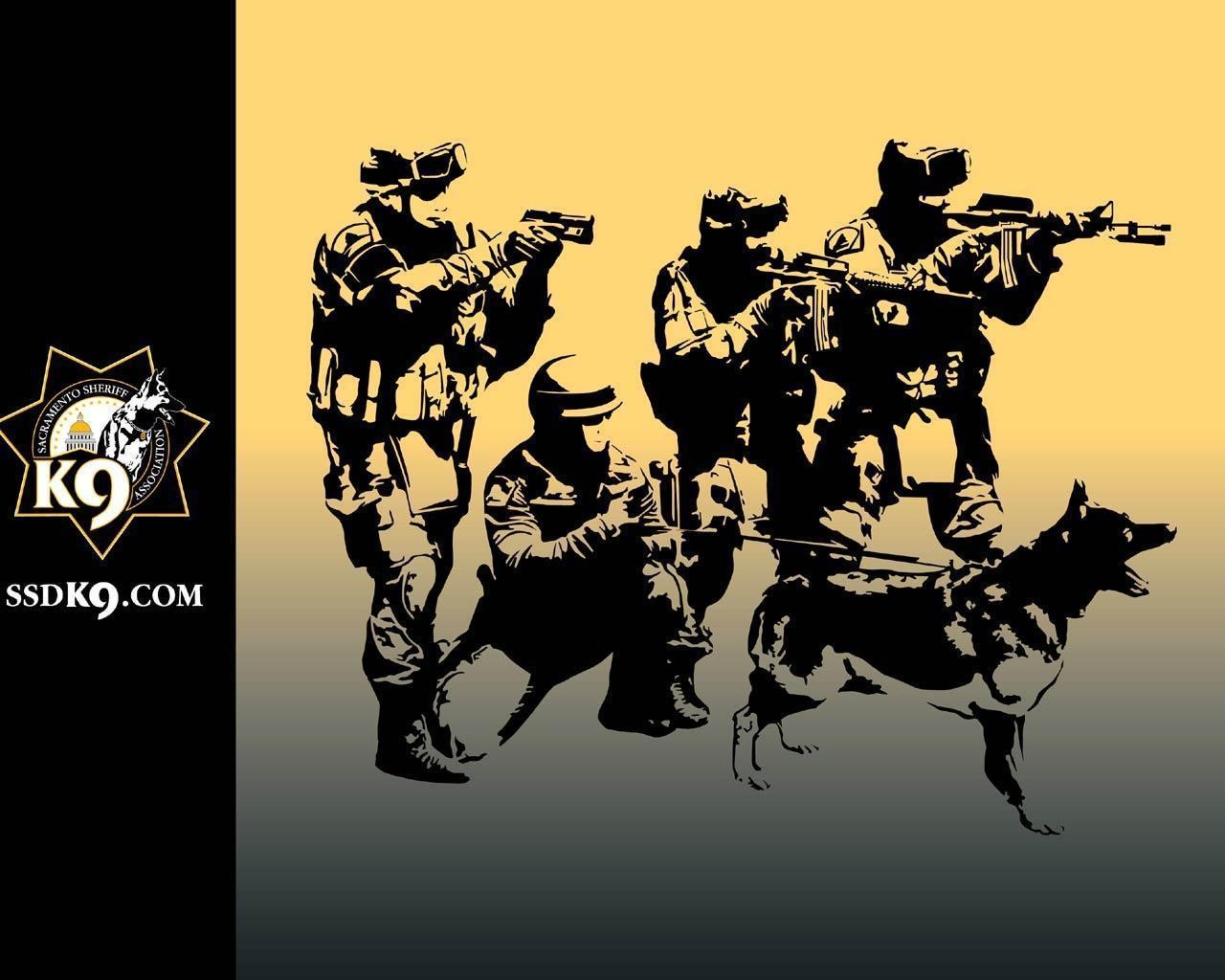 1280x1030 K9 Swat Team, Desktop