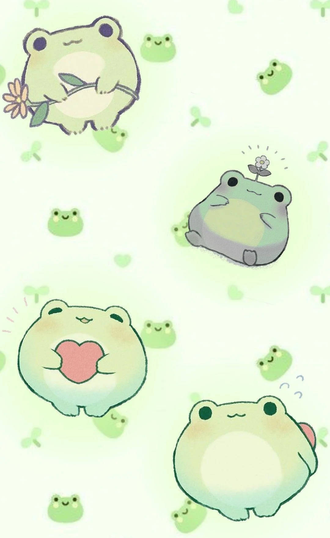 1080x1770 Download free Round Shape Kawaii Frog, Phone