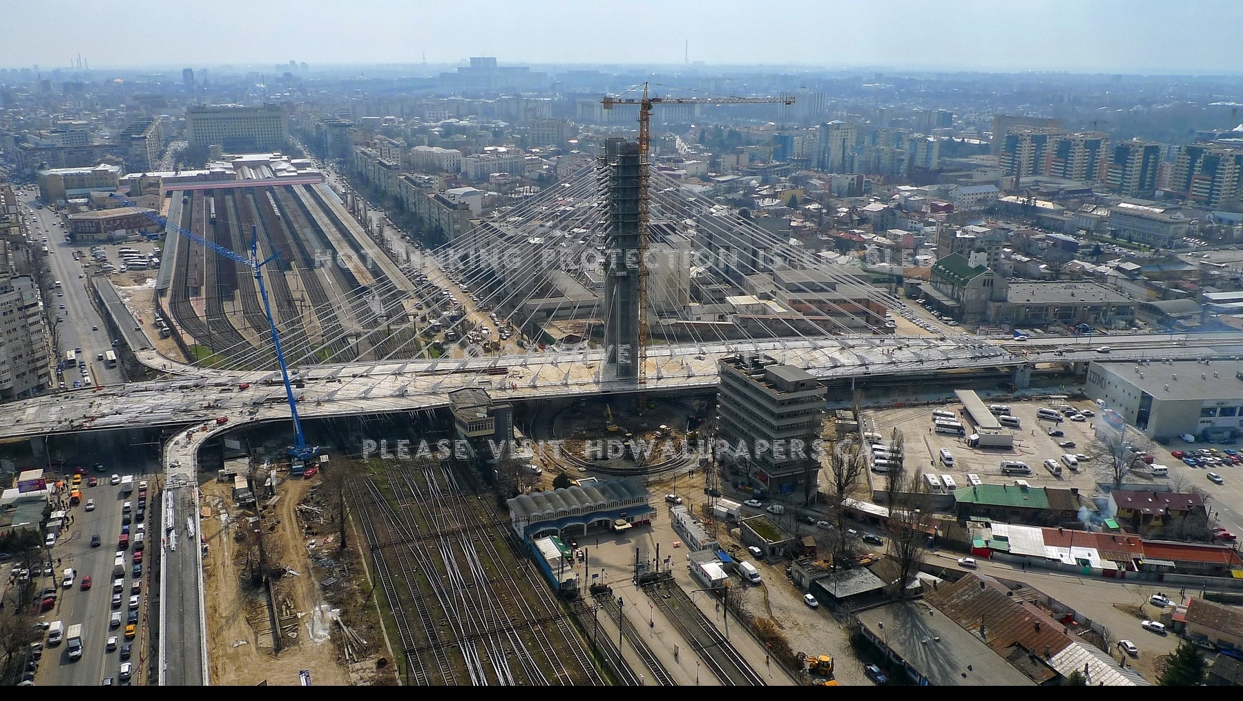 1800x1020 Basarab Bridge Bucharest Architecture Modern, Desktop