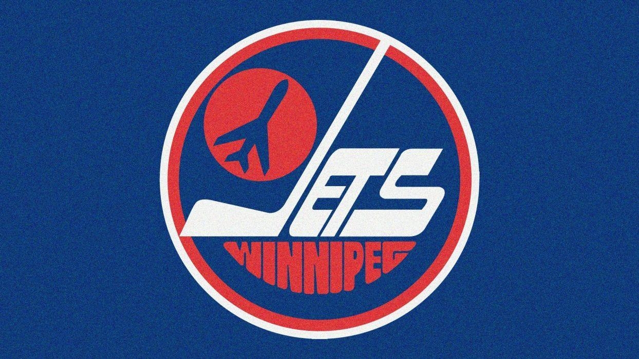 1250x700 Blue sports hockey NHL ice hockey logos Winnipeg Jets 80s, Desktop