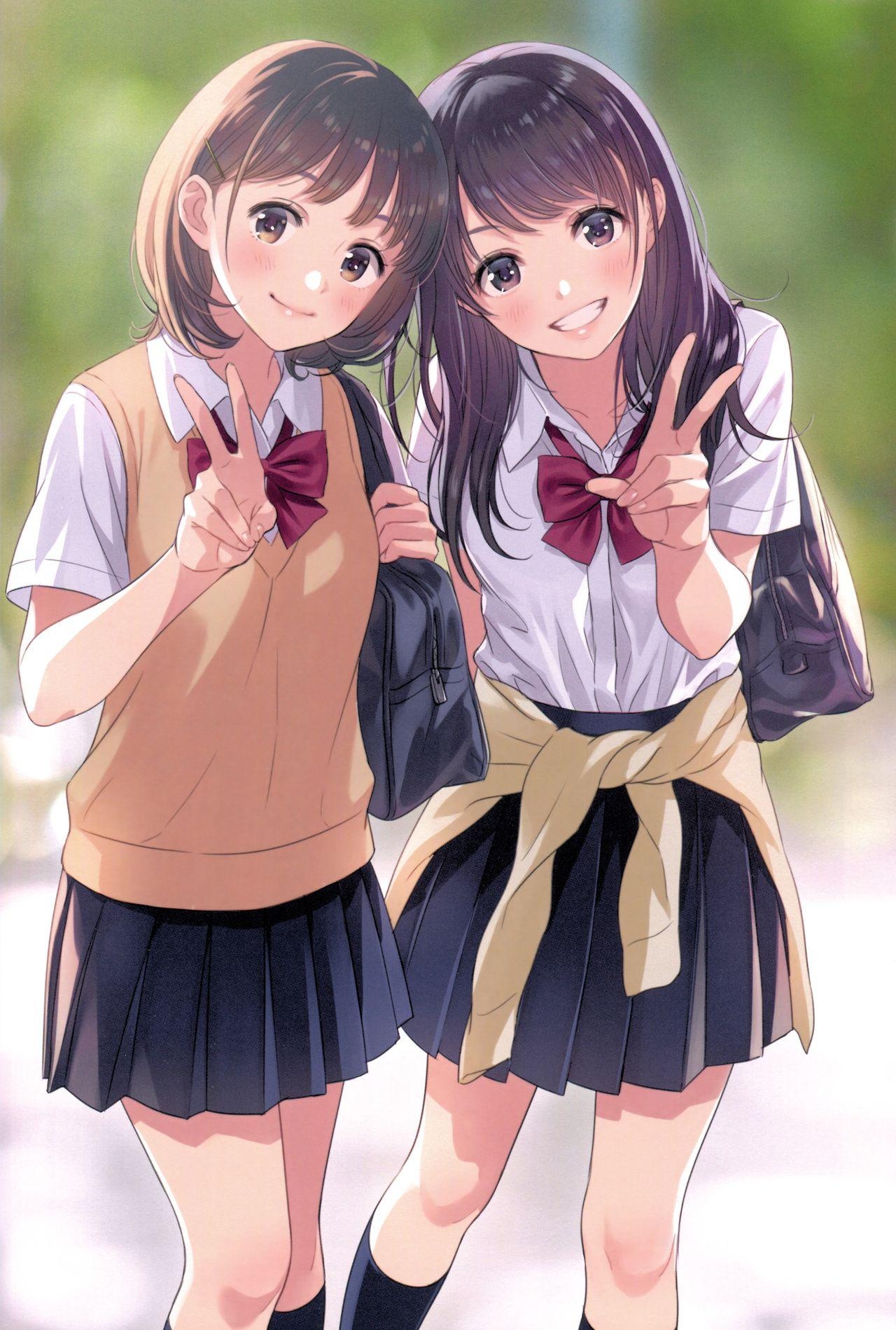 1280x1900 Anime BFF Wallpaper Free Anime.wallpaperaccess.com, Phone