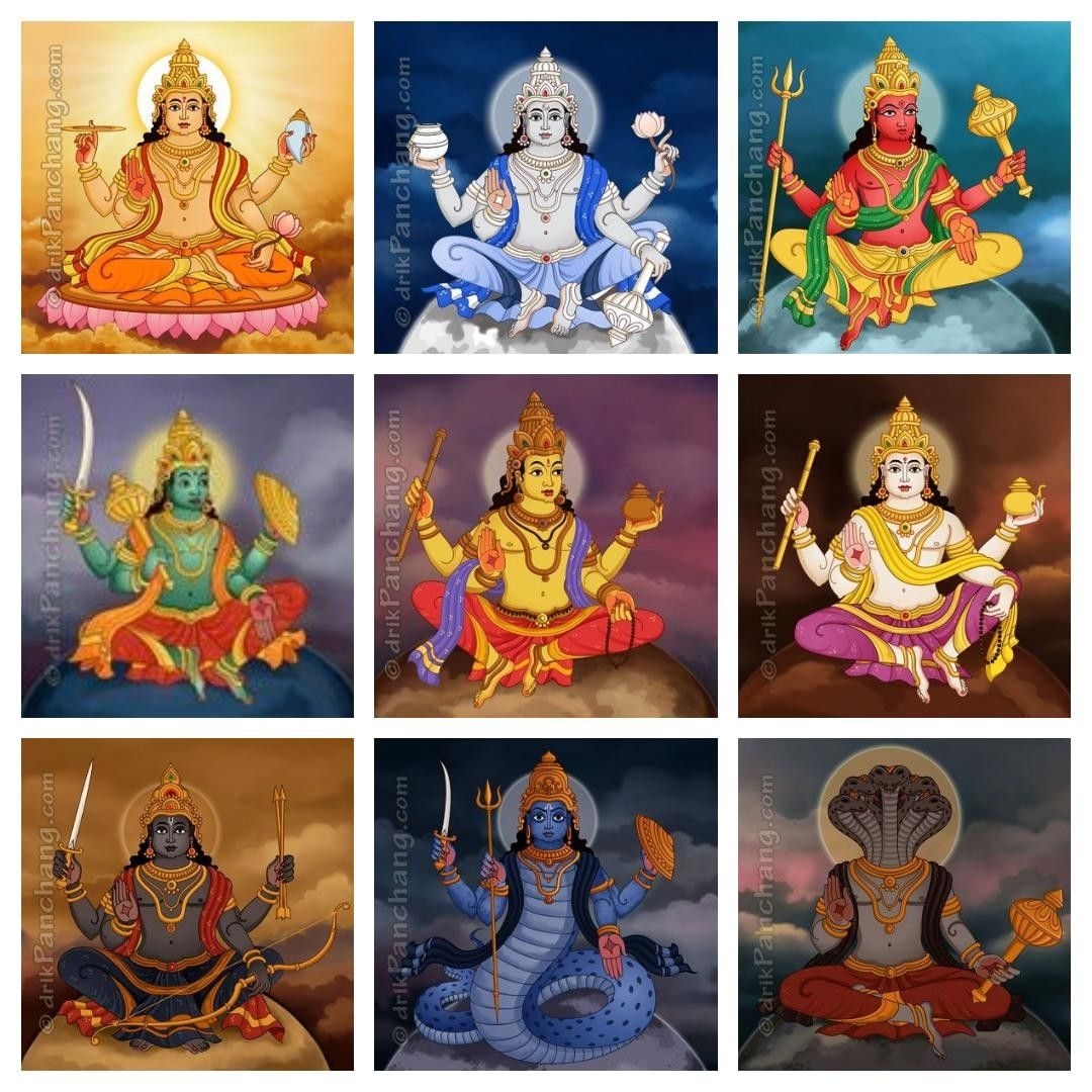 1080x1080 Navagraha. Indian paintings, Hindu gods, Indian gods, Phone