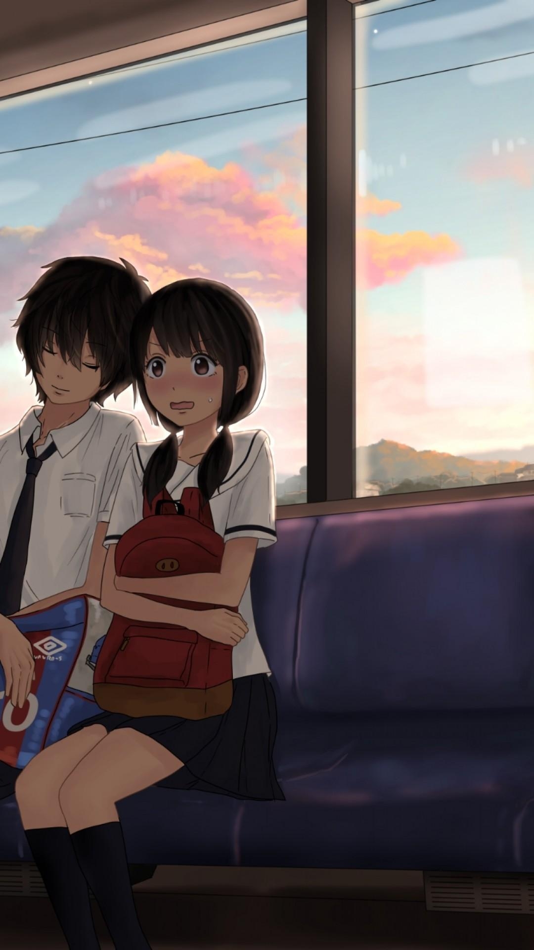1080x1920 Free Wallpaper: Anime Couple Wallpaper HD For iPhone, Phone