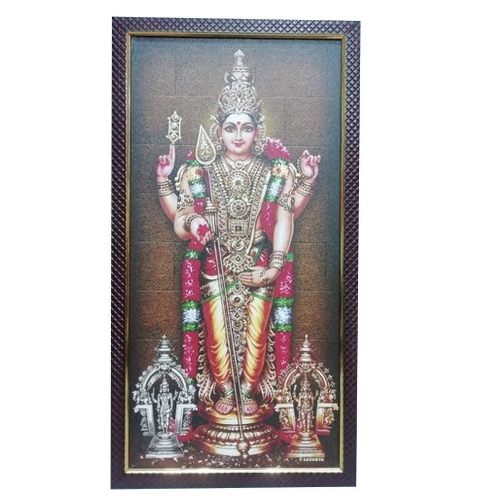 1000x1000 Wooden (Frame) Brown (Frame) Tiruchendur Murugan Photo, Size: 24 X 12 Inches at Rs 340 in Madurai, Phone