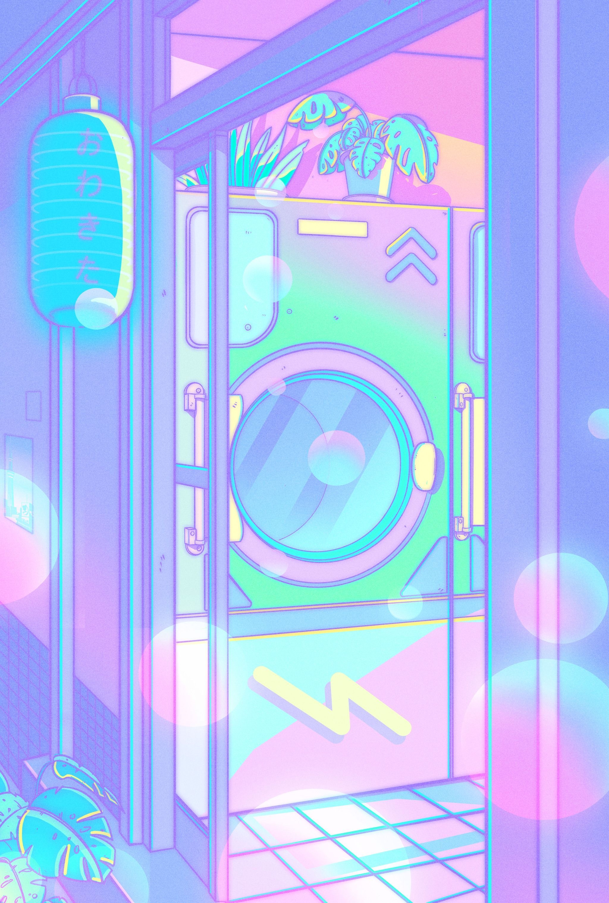 2050x3040 Neon Ambiance. Kawaii wallpaper, Aesthetic pastel wallpaper, Pastel aesthetic, Phone