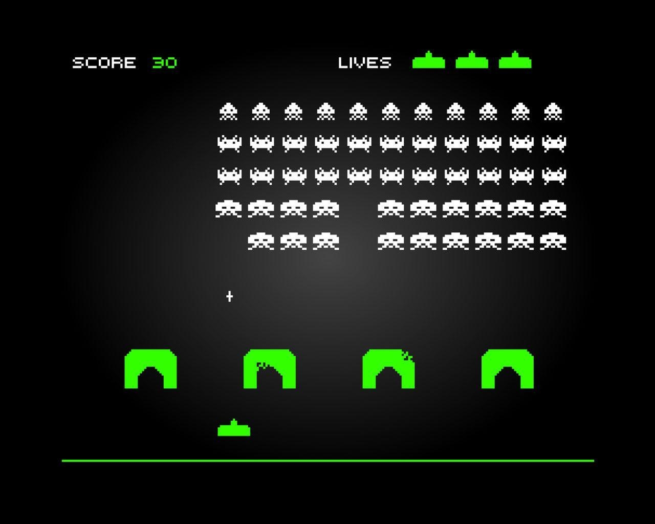 1280x1030 3D Space Invaders Wallpaper, Desktop