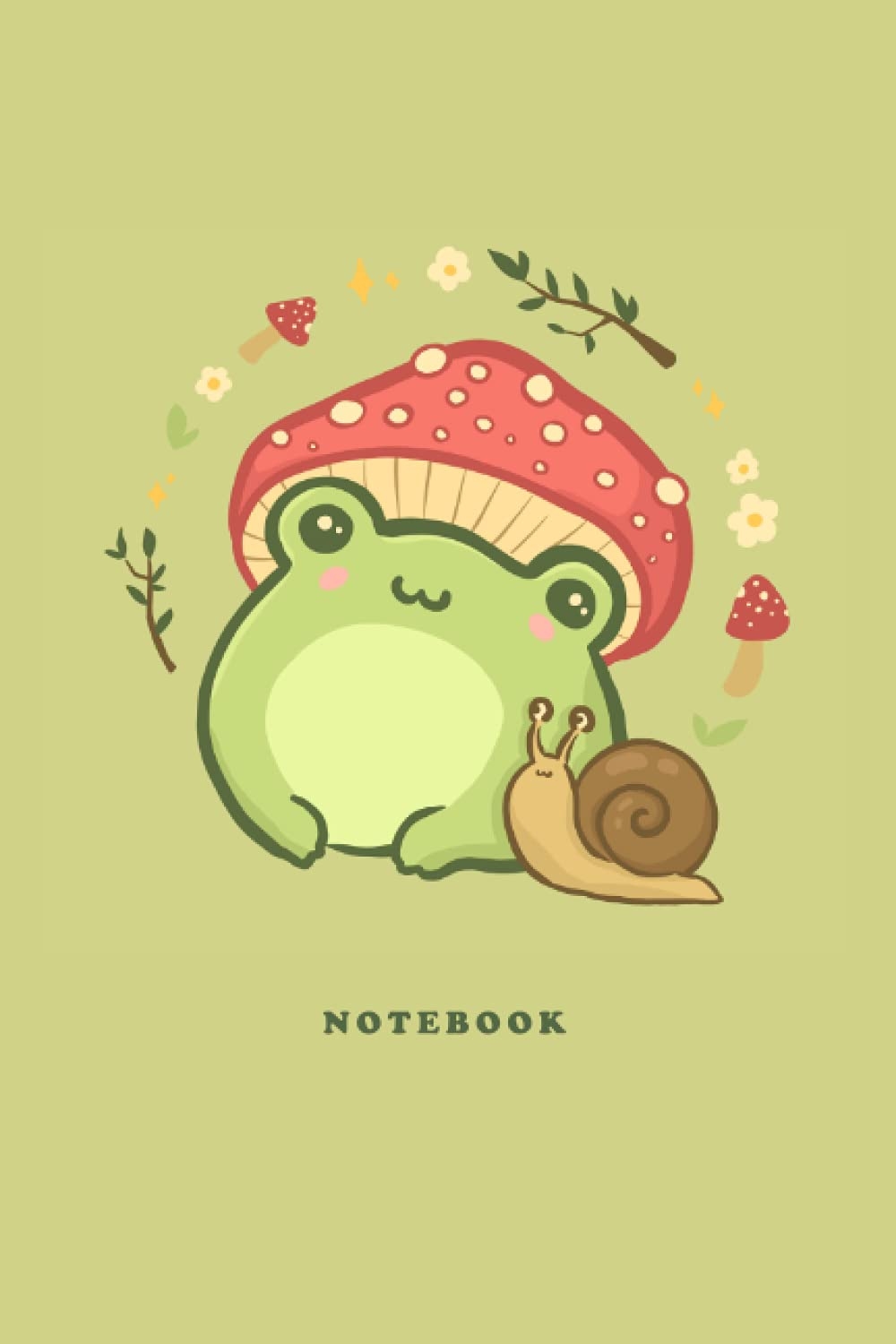 1000x1500 Notebook: Cute Frog With Mushroom Hat. Lined Journal. Kawaii Cottagecore Aesthetic Diary for Kids & Teens, Girls, Boys: Frogs, Minsitry of: 9798531248671: Books, Phone