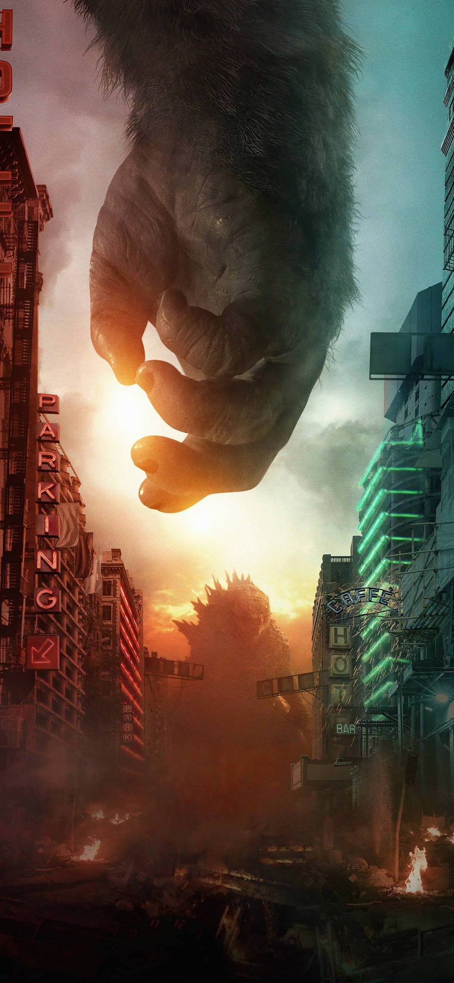 890x1920 Godzilla Vs Kong 2021 Wallpaper, Phone