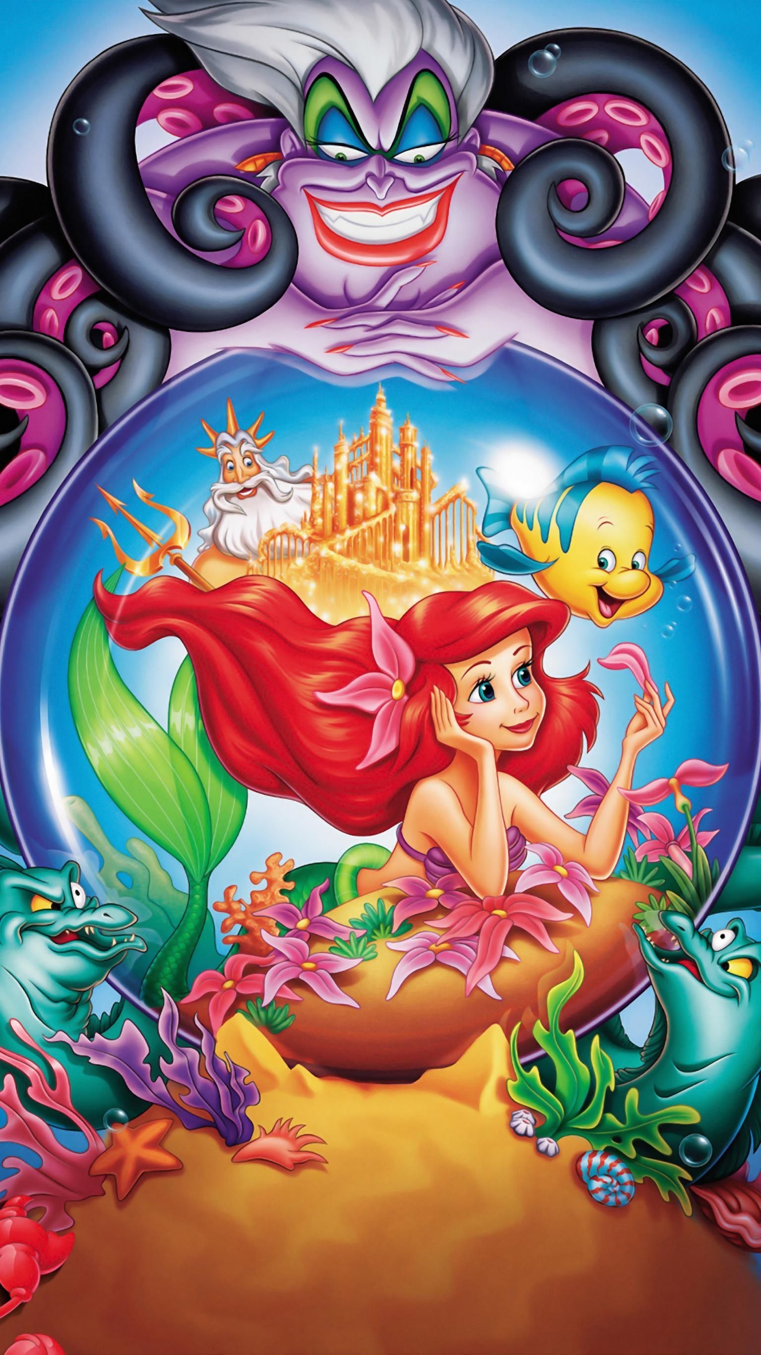 1540x2740 The Little Mermaid (1989) Phone Wallpaper. Little mermaid, Phone