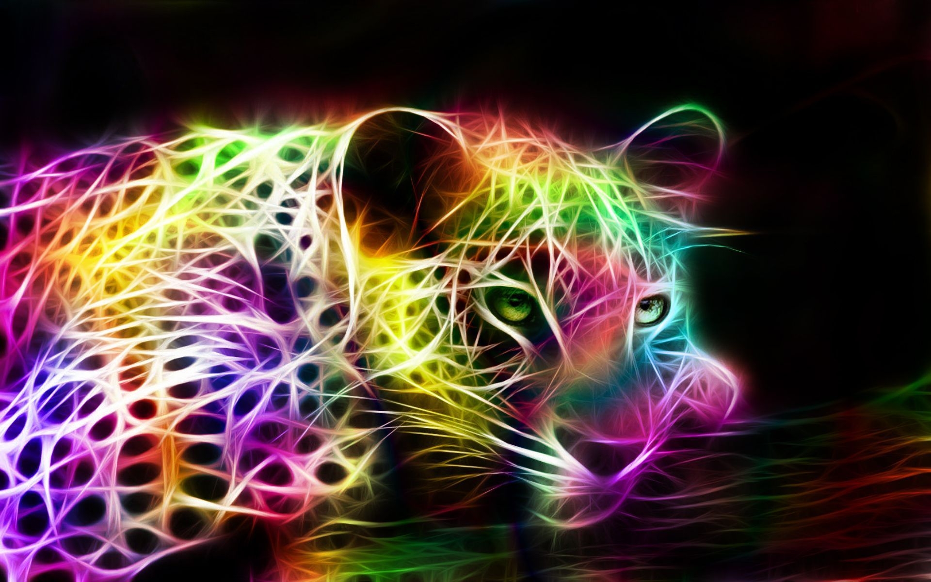 1920x1200 Abstract Rainbow Animals Wallpaper, Desktop