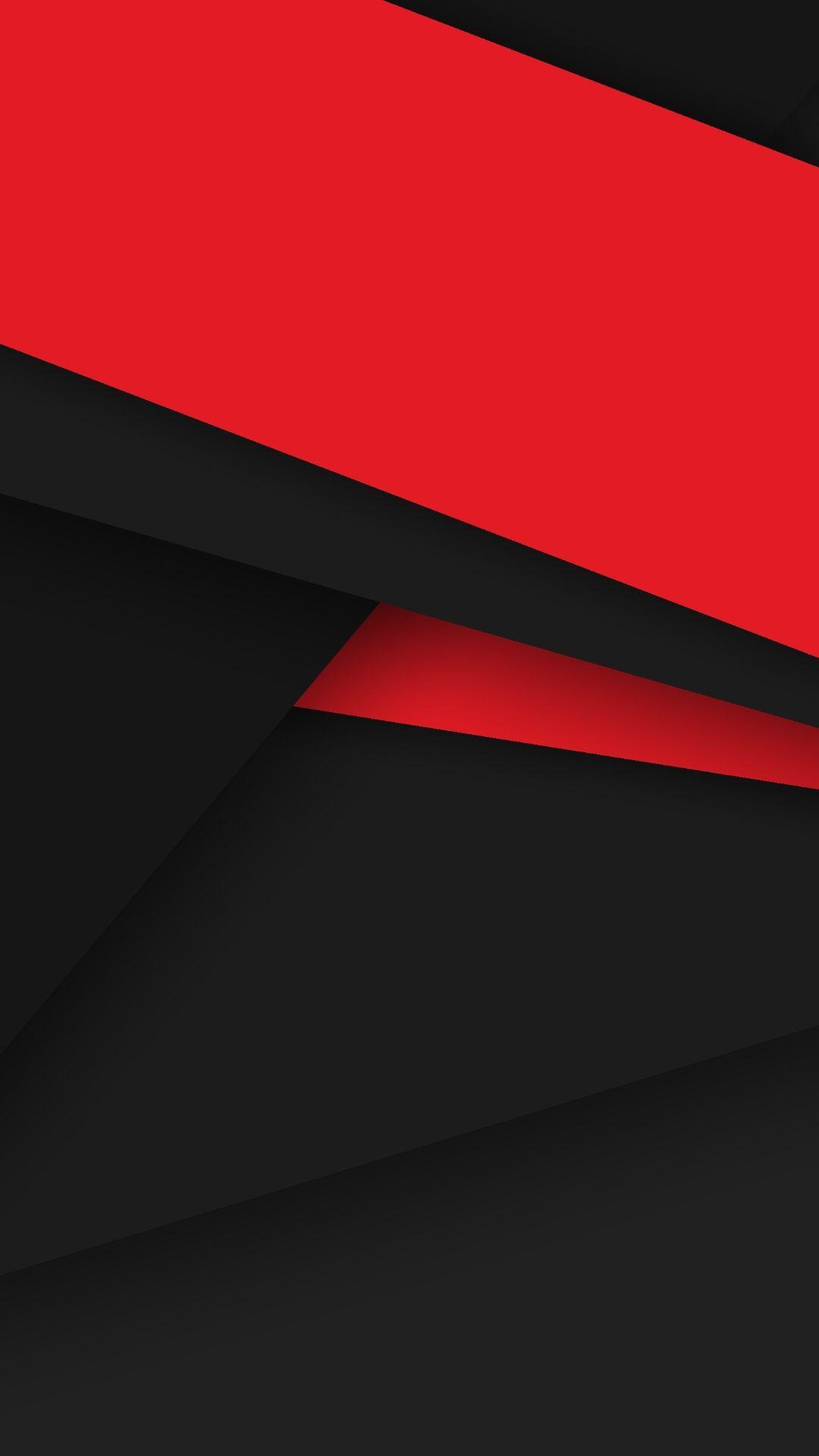 1080x1920 Red And Black Material Design Mobile HD Wallpaper, Phone