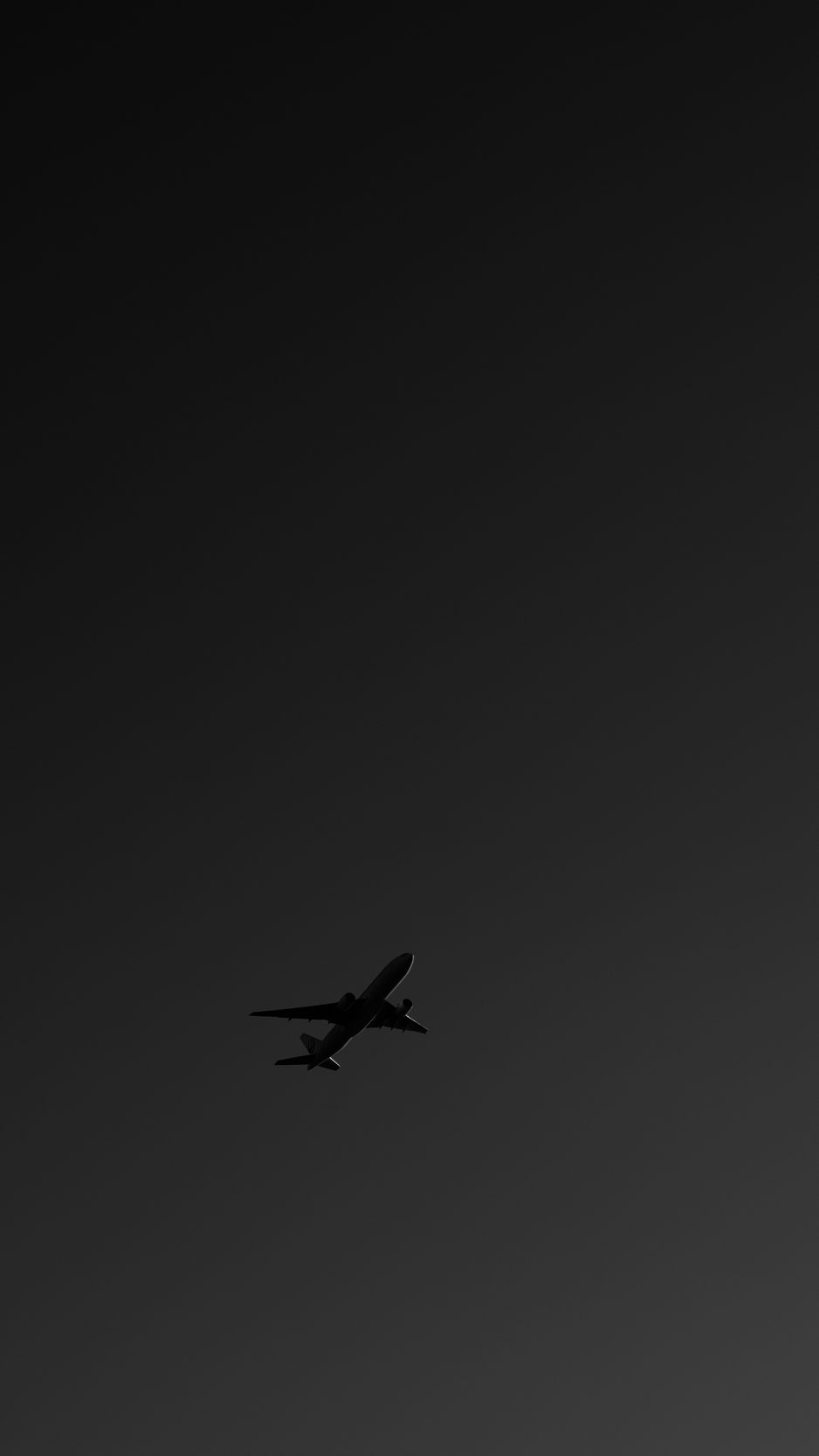 940x1670 Download wallpaper  plane, bw, Phone