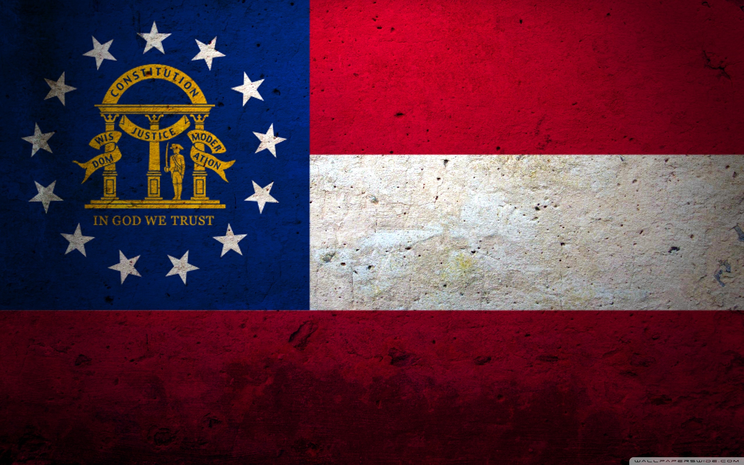 2560x1600 Grunge Flag Of Georgia (US State) ❤ 4K HD Desktop Wallpaper for 4K, Desktop