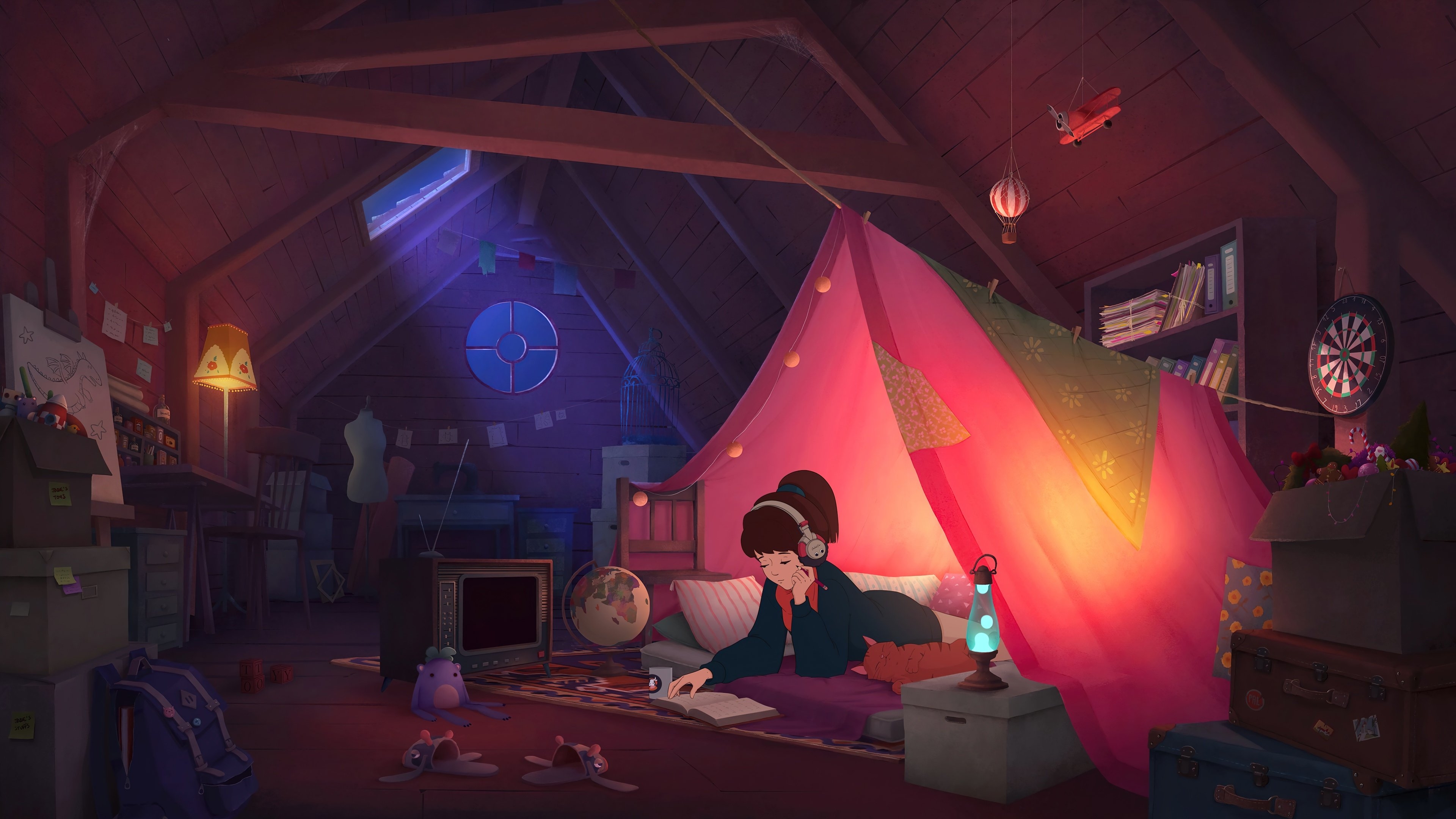 3840x2160 lofi, girl, art, 4k, pc Gallery HD Wallpaper, Desktop