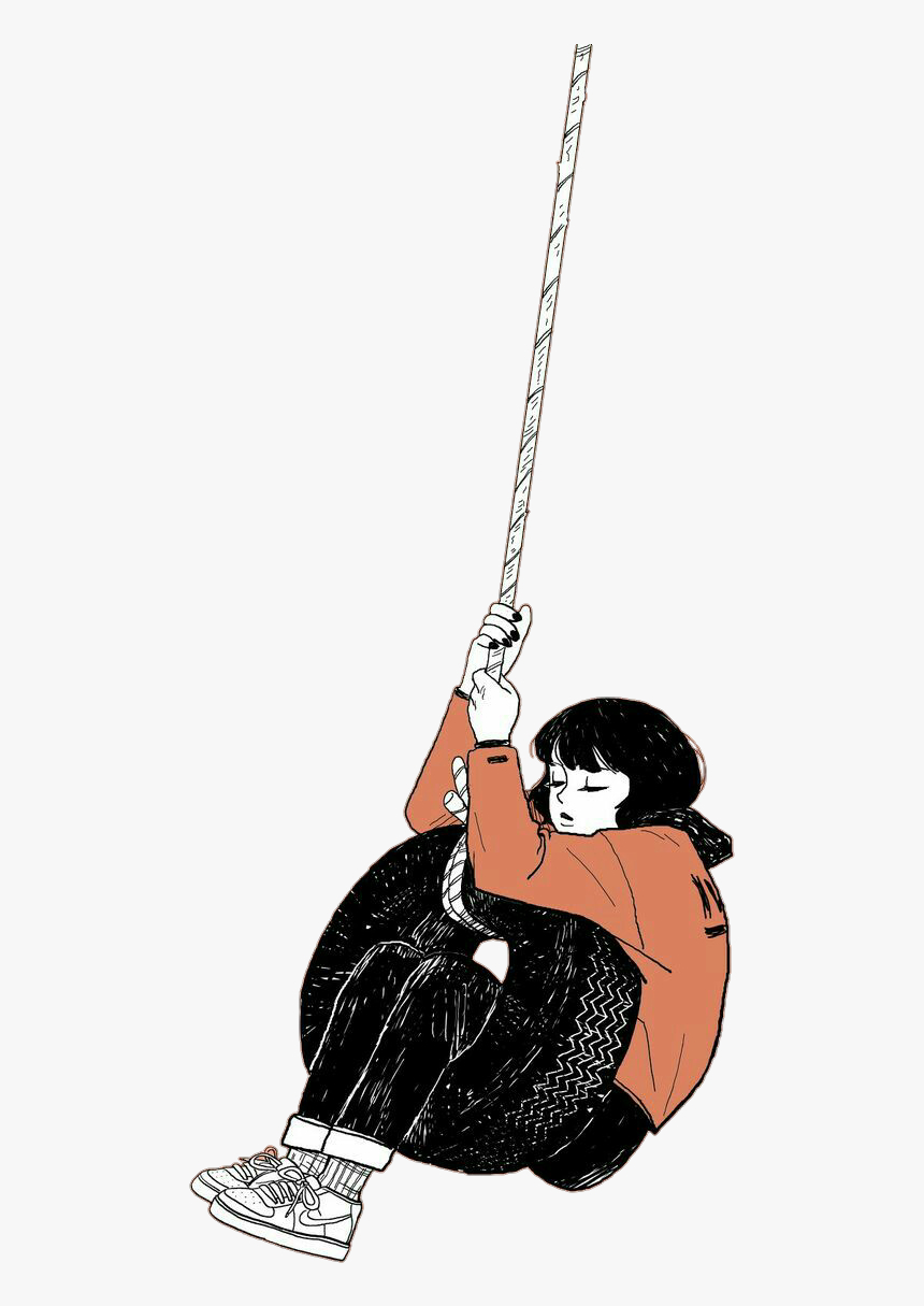 860x1220 girl #emotions #tire #swing ⭐not My Draw Girl Wallpaper, Phone