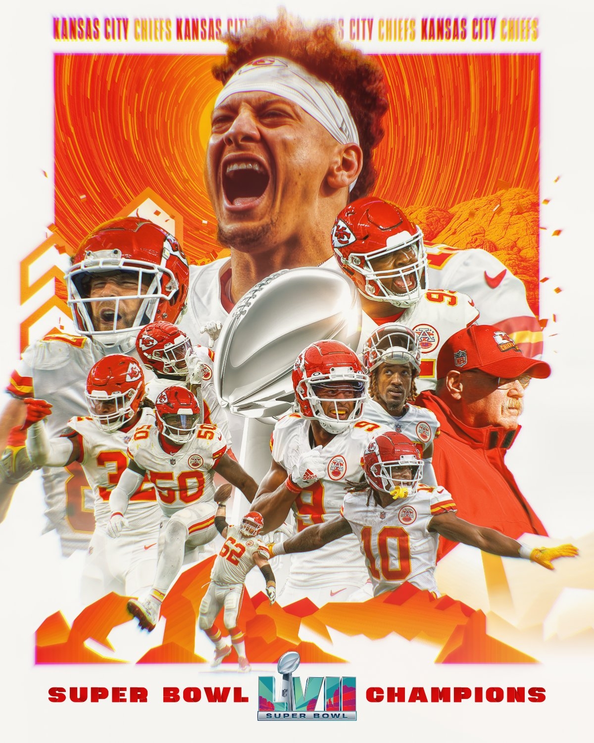 1200x1500 Kansas City Chiefs Super Bowl LVII Champions wallpaper, Phone