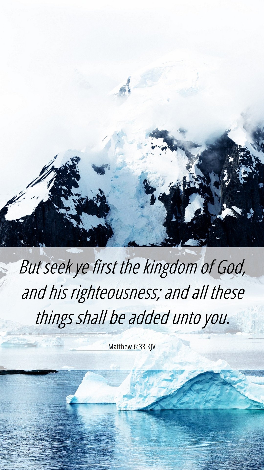 1080x1920 Matthew 6:33 KJV Mobile Phone Wallpaper seek ye first the kingdom of God, Phone