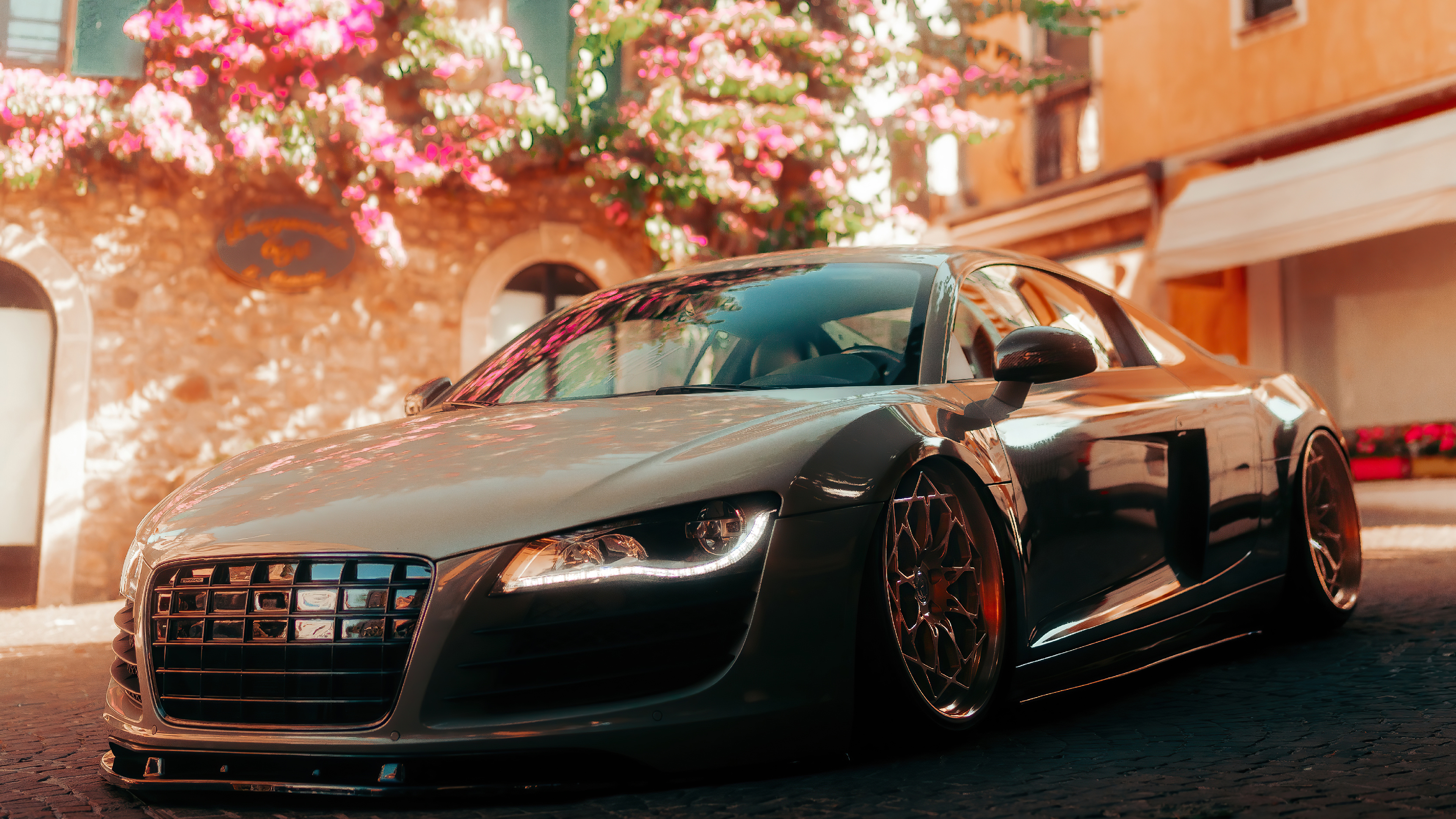 3840x2160 Audi R8 In An Old Italian City 4k, HD Cars, 4k Wallpaper, Image, Background, Photo and Picture, Desktop