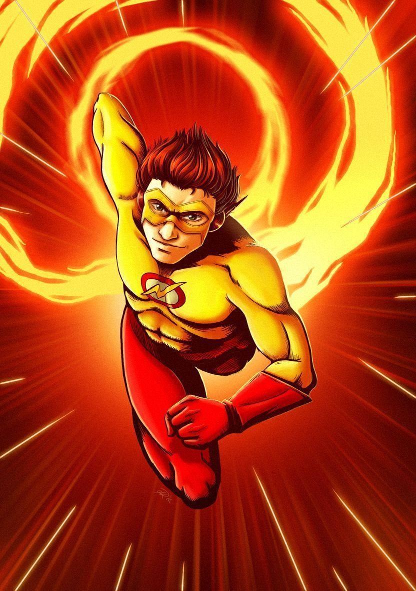 840x1190 Kid Flash Comic Wallpaper, Phone