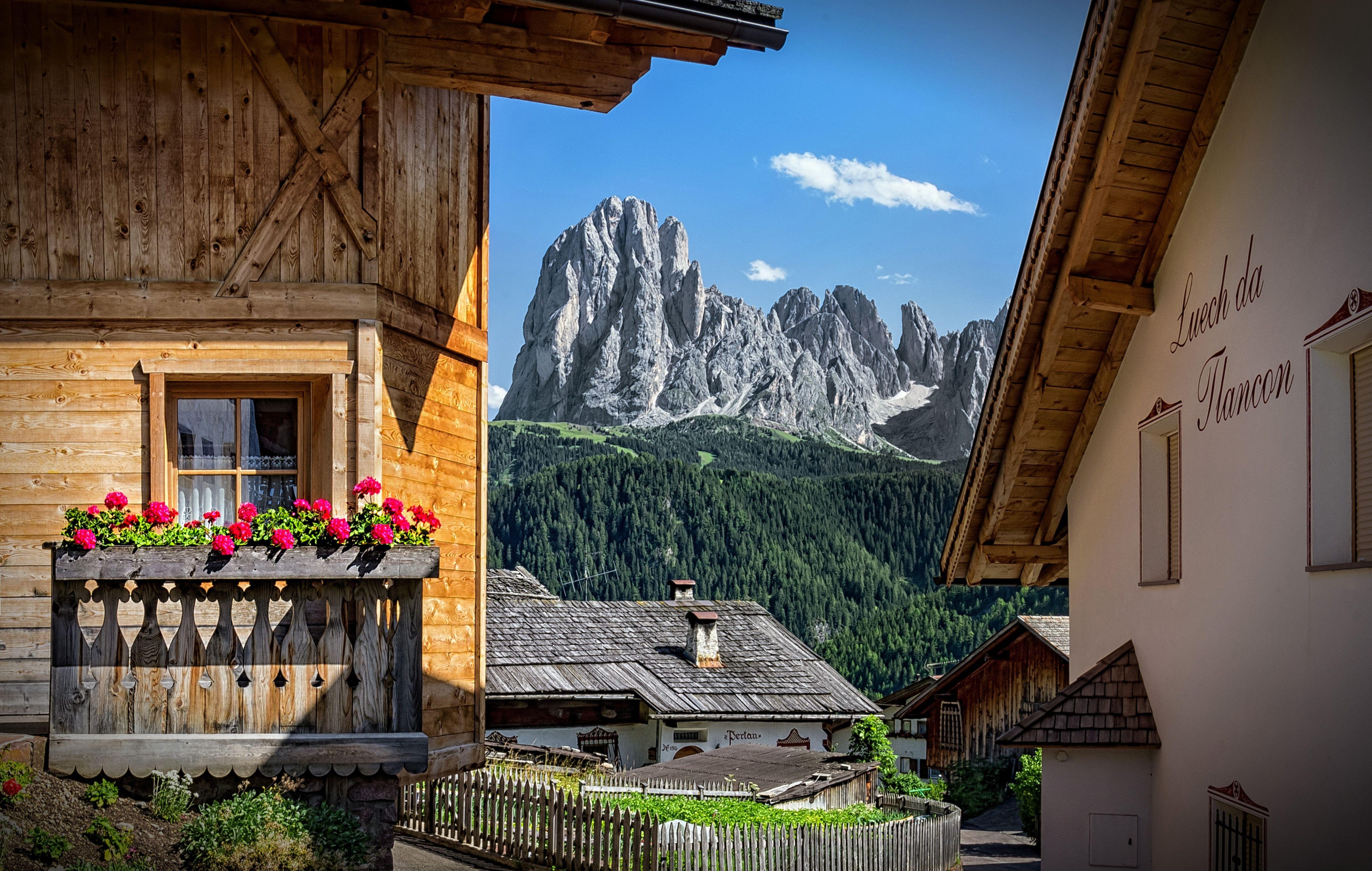 4840x3070 View from the balcony in Ortisei, Italy wallpaper and image, Desktop