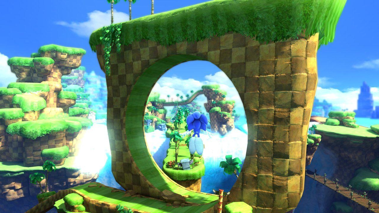 1280x720 green hill zone background sonic generations, Desktop