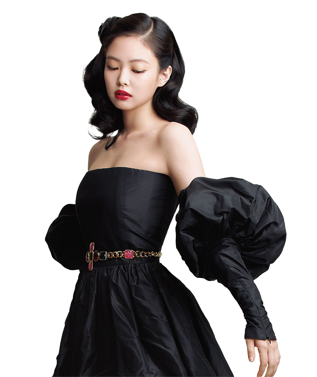 1020x1200 Jennie Kim wearing black dress png, Phone