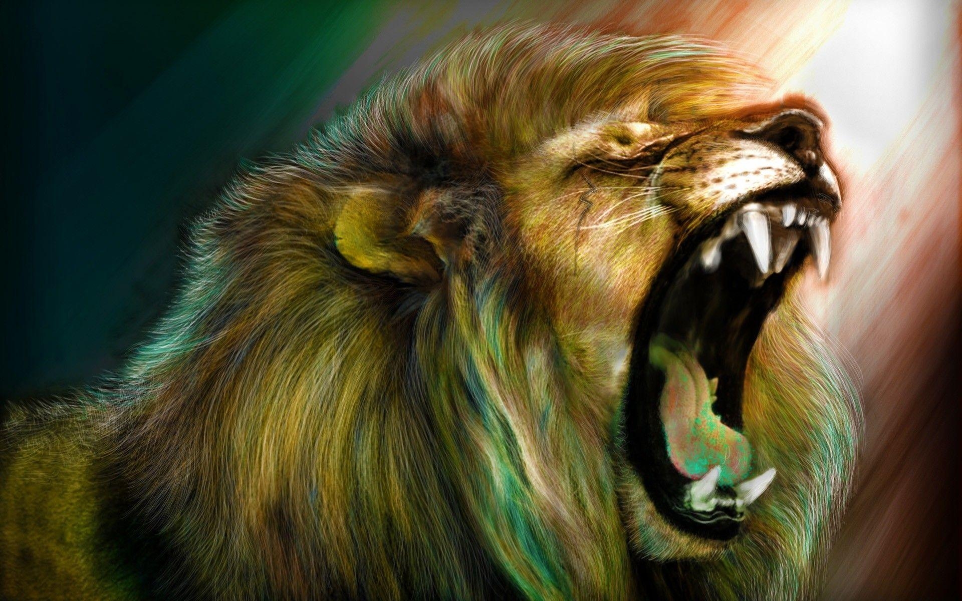 1920x1200 Roaring Lion Wallpaper, Desktop