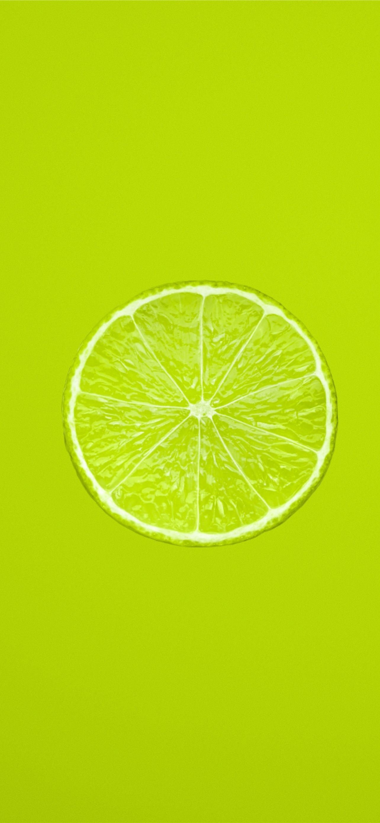 1290x2780 yellow lemon fruit on green background iPhone Wallpaper Free Download, Phone