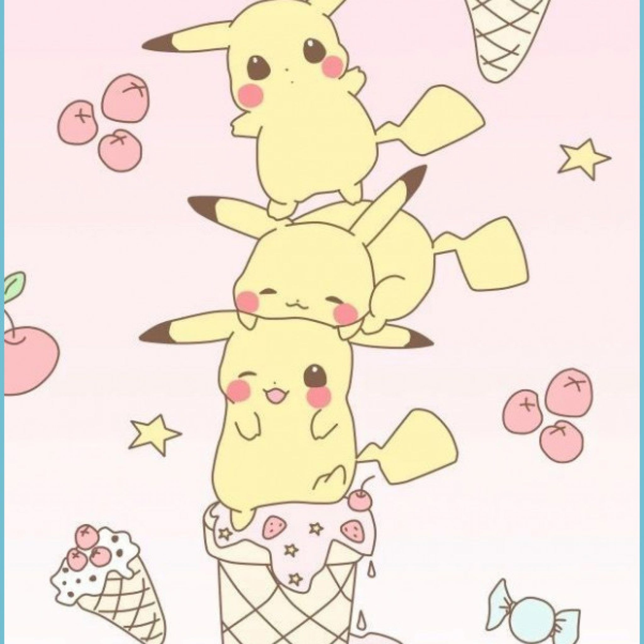 2050x2050 Kawaii Wallpaper #wallpaper Picachu In 13 Cute Pokemon, Phone