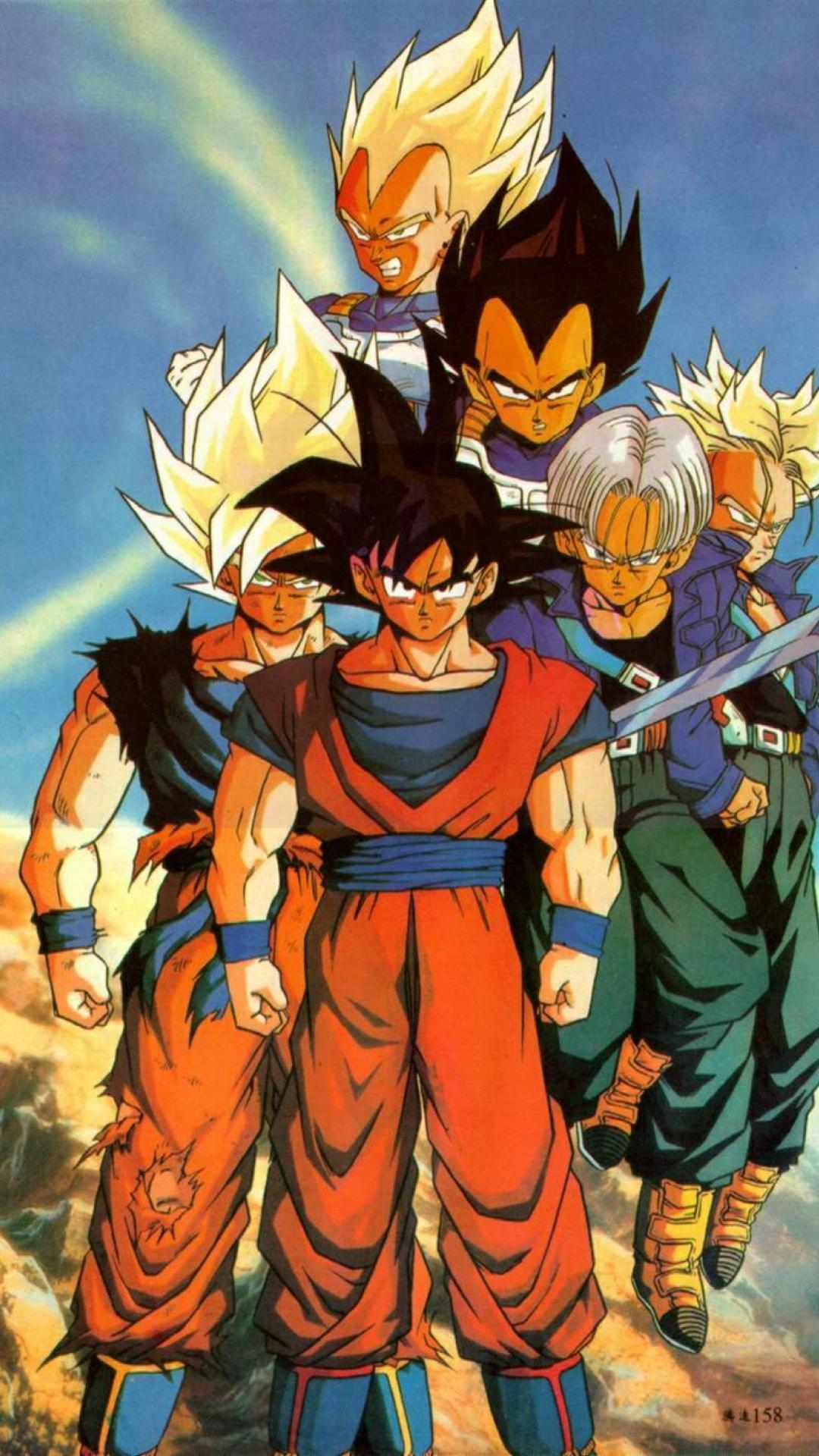 1080x1920 ScreenHeaven: Dragon Ball Z Son Goku Trunks Vegeta desktop, Phone