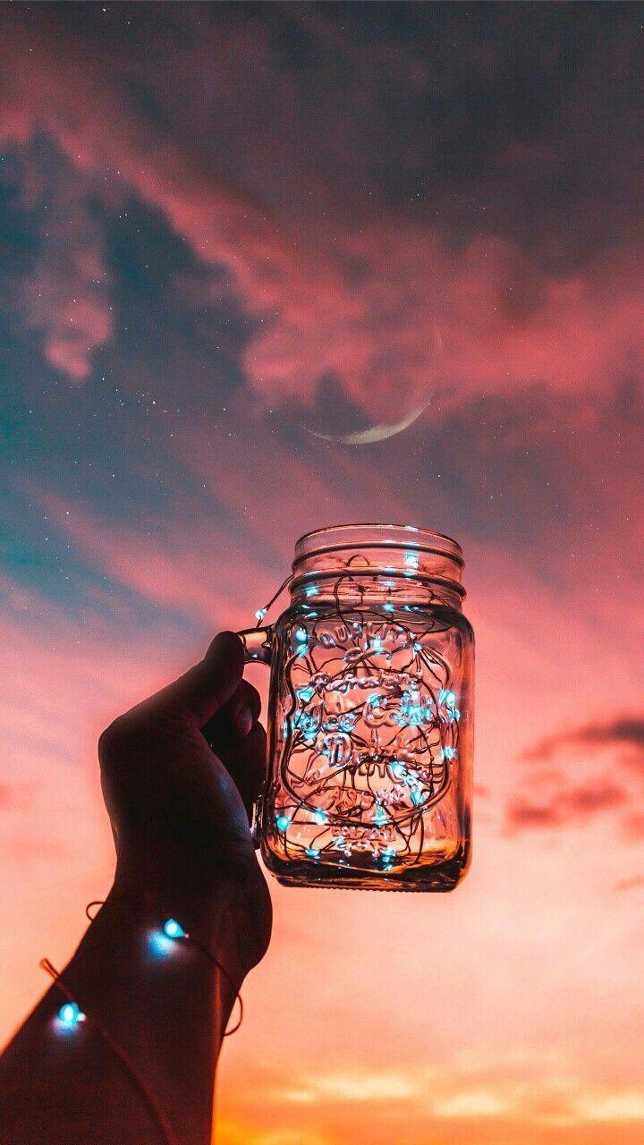 720x1280 wallpaper #ios #phone #iphone #android #cell Fairy Lights In A Jar Wallpaper & Background Download, Phone