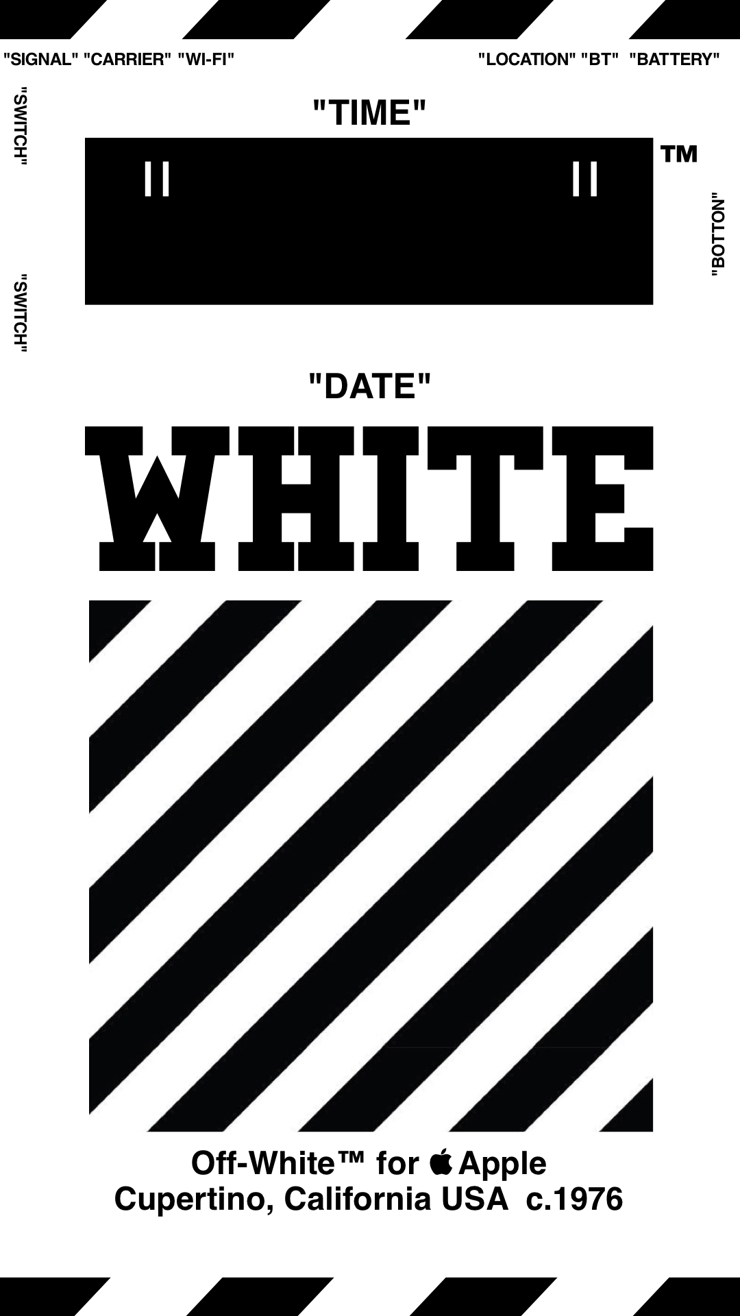 1080x1920 Off White™ “OFFWHITE” “WALLPAPER” “IPHONE” ”壁紙“ “TYPE C Wh” 18 4 3, Phone