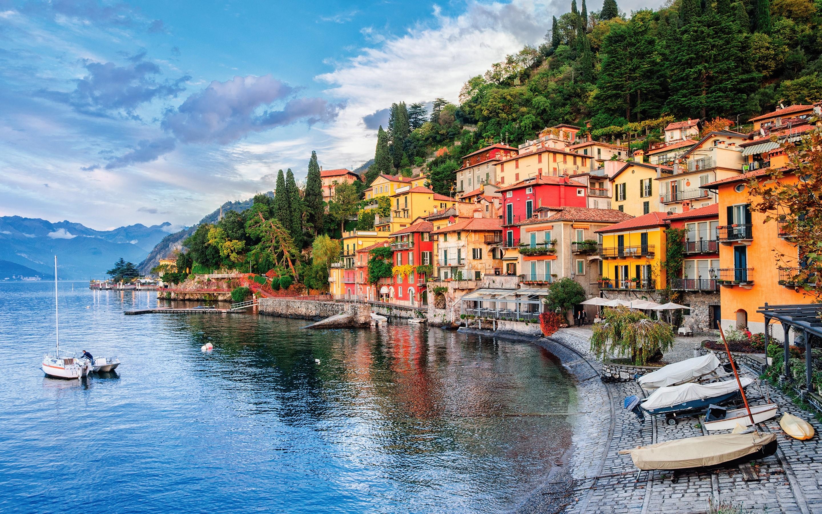 2880x1800 Lake Como Beautiful Lake in Italy HD Wallpaper, Desktop