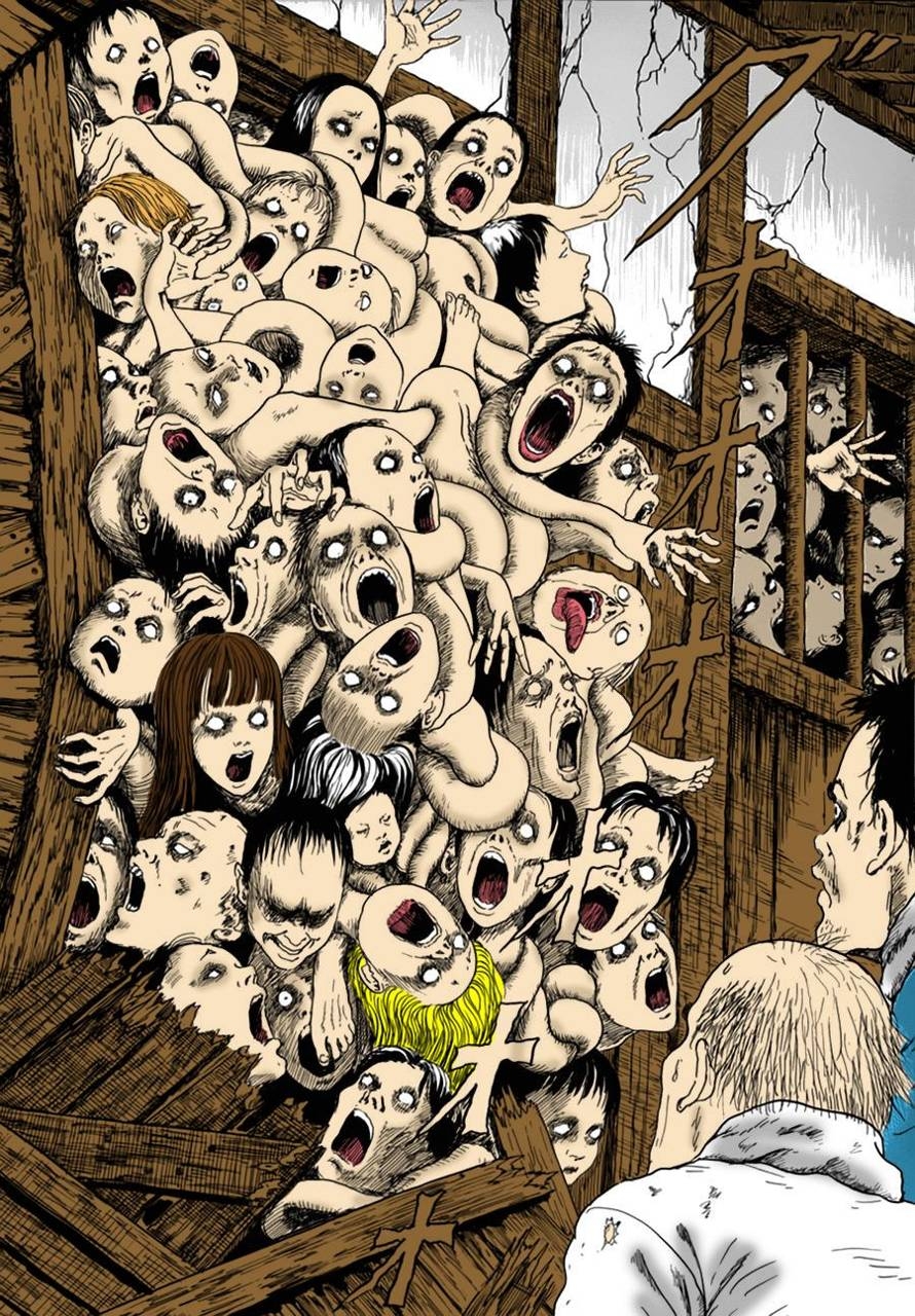 890x1280 Junji Ito wallpaper, Phone