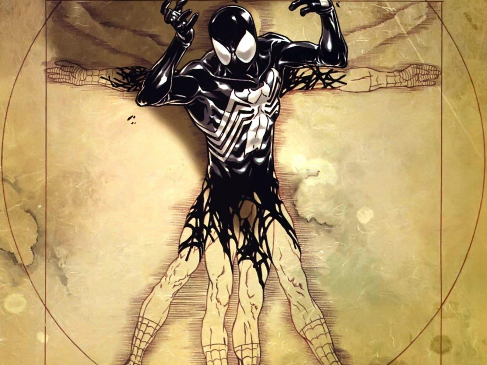 1600x1200 Spider Man Vitruvian Symbiote Spidey Comics HD Wallpaper #, Desktop