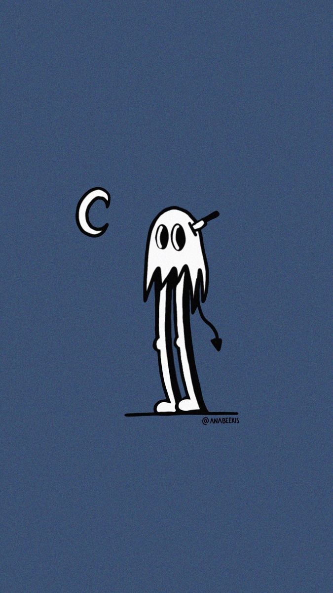 680x1200 cute ghost illustration. Halloween wallpaper iphone, Halloween wallpaper, Fall wallpaper, Phone