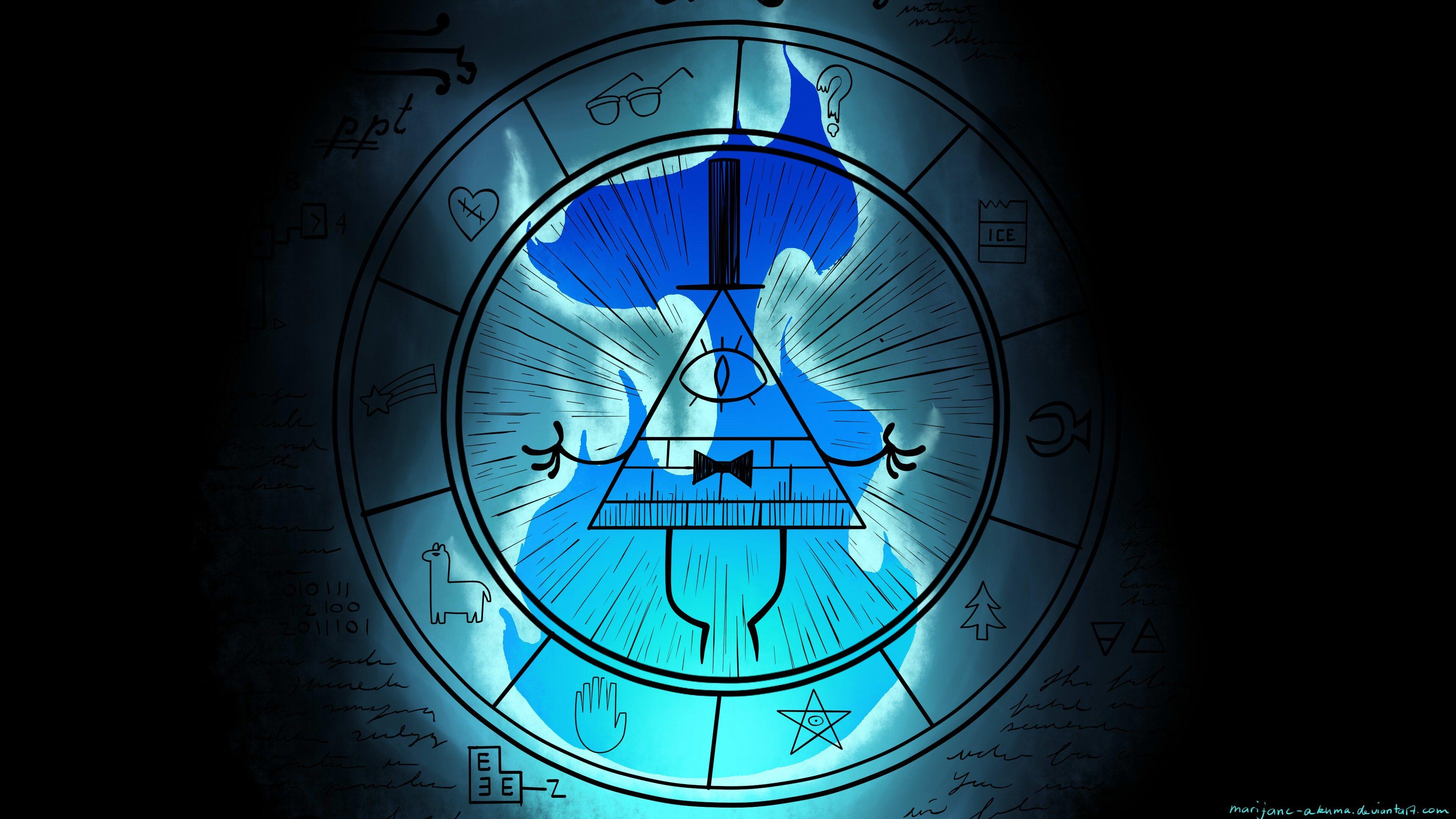 3840x2160 Bill Cipher Wheel Own Version Favorite! Part 9! By Marijane Akuma, Desktop