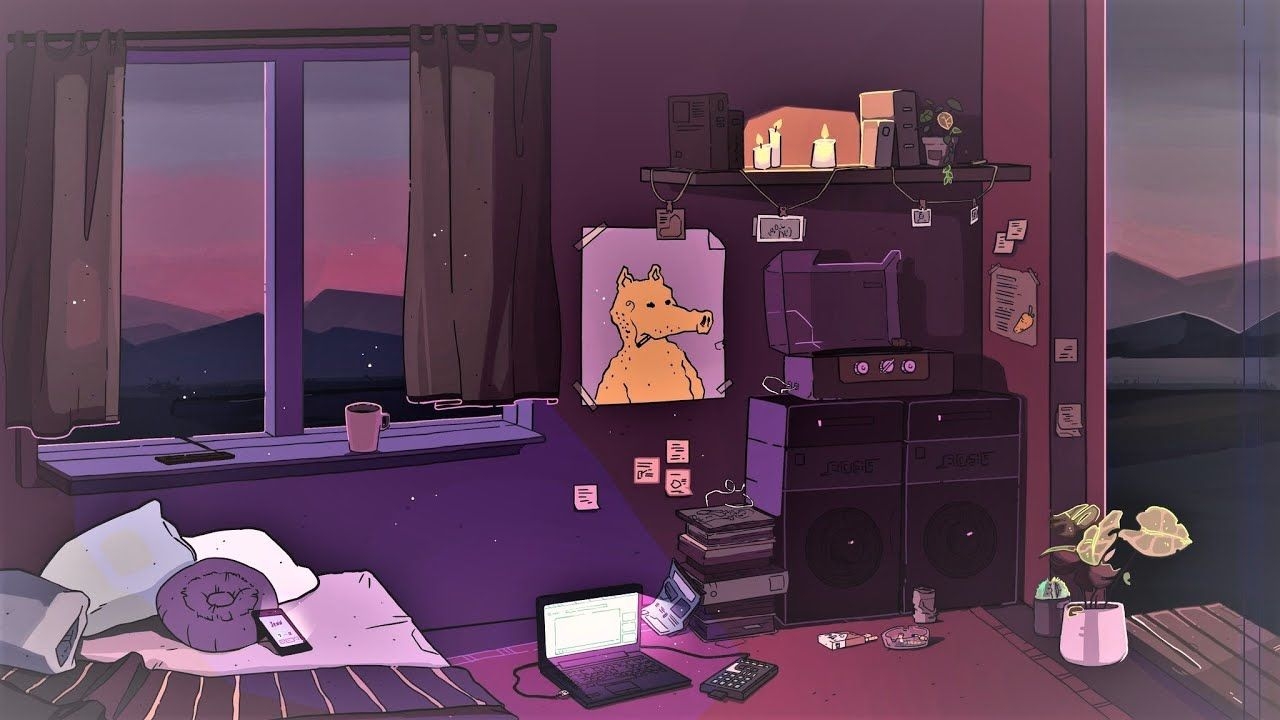 1280x720 Plusma Closed. jazz lofi chill beat. Chill wallpaper, Wallpaper dekstop, Anime wallpaper, Desktop